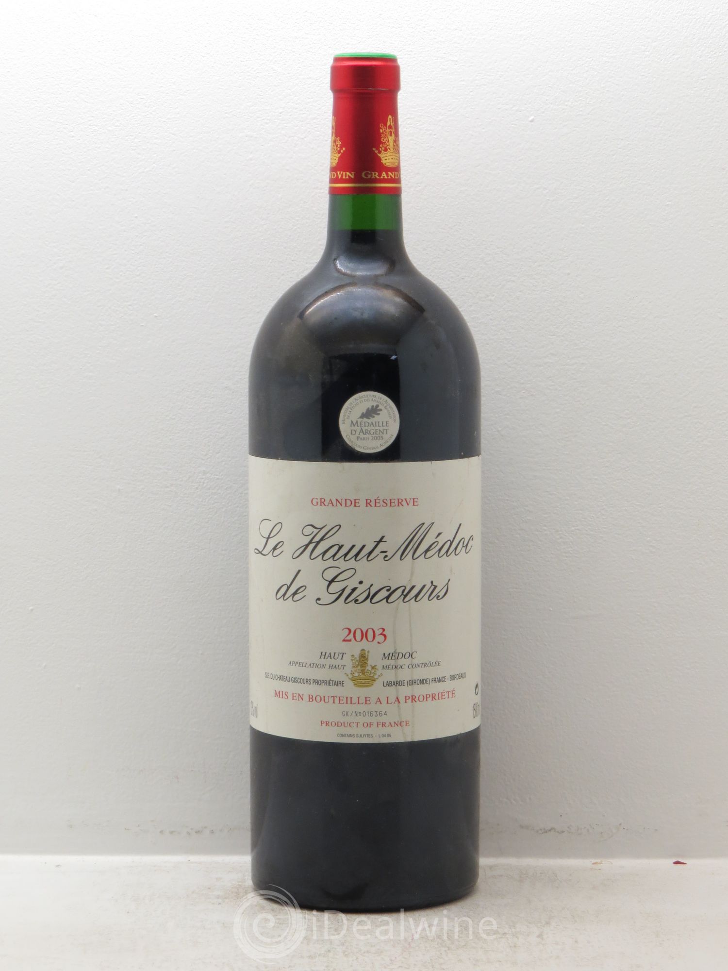 Bordeaux Hauts de Giscours grande réserve 2003 - Posten von 1 Magnum - 0