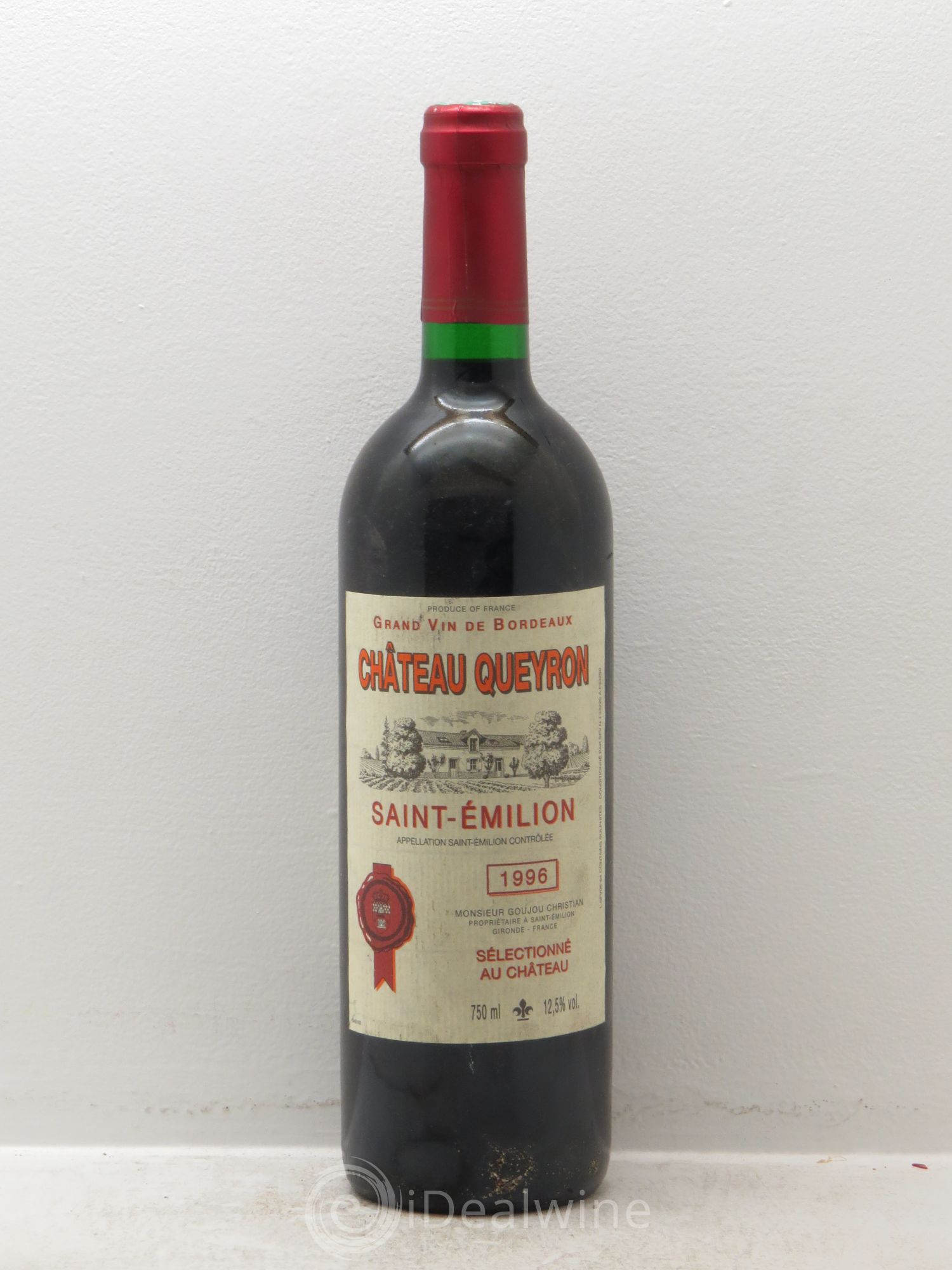 Saint-Émilion Queyron 1996 - Lot de 1 bouteille - 0