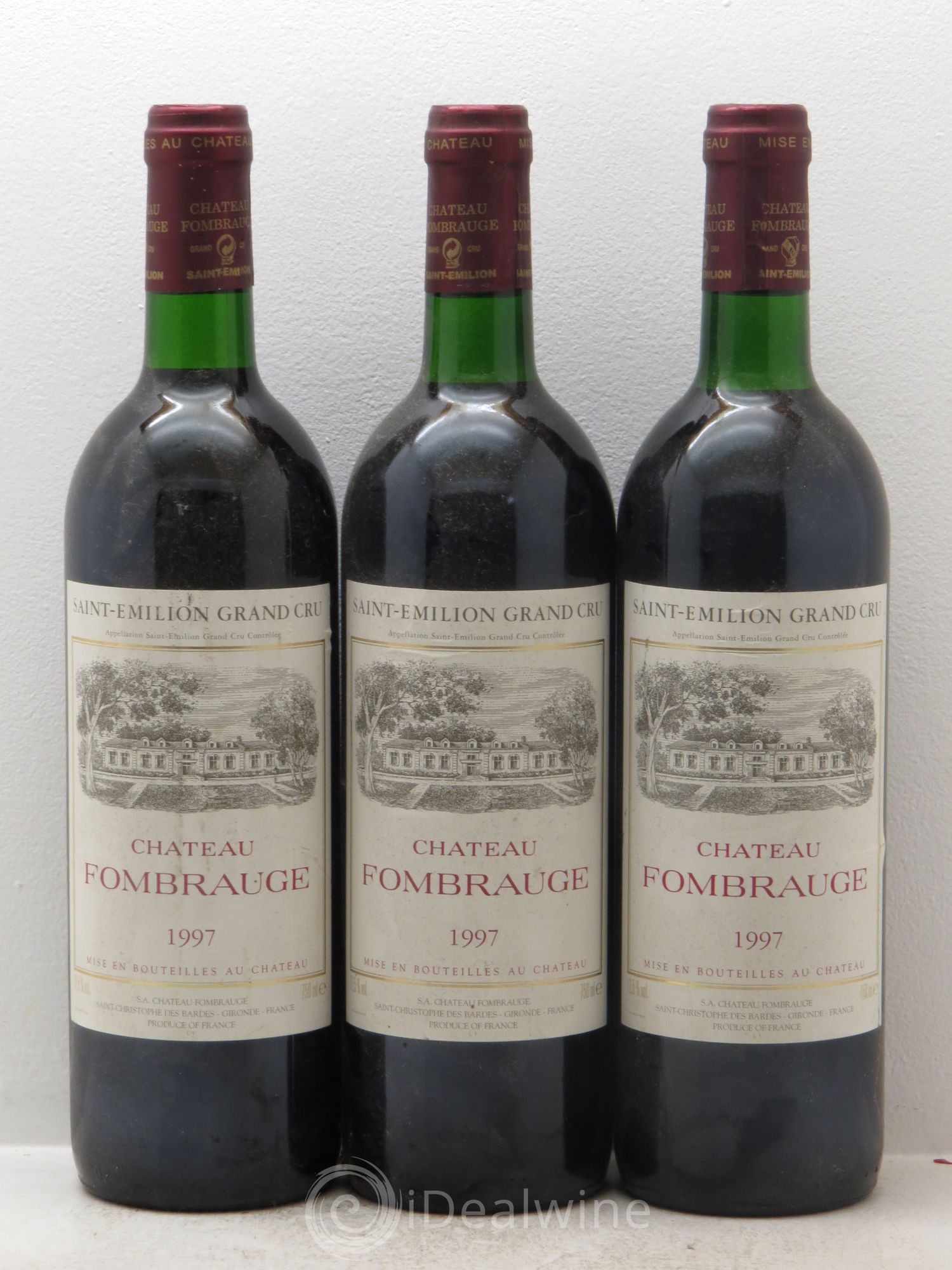 Château Fombrauge Grand Cru Classé 1997 - Lot de 3 bouteilles - 0