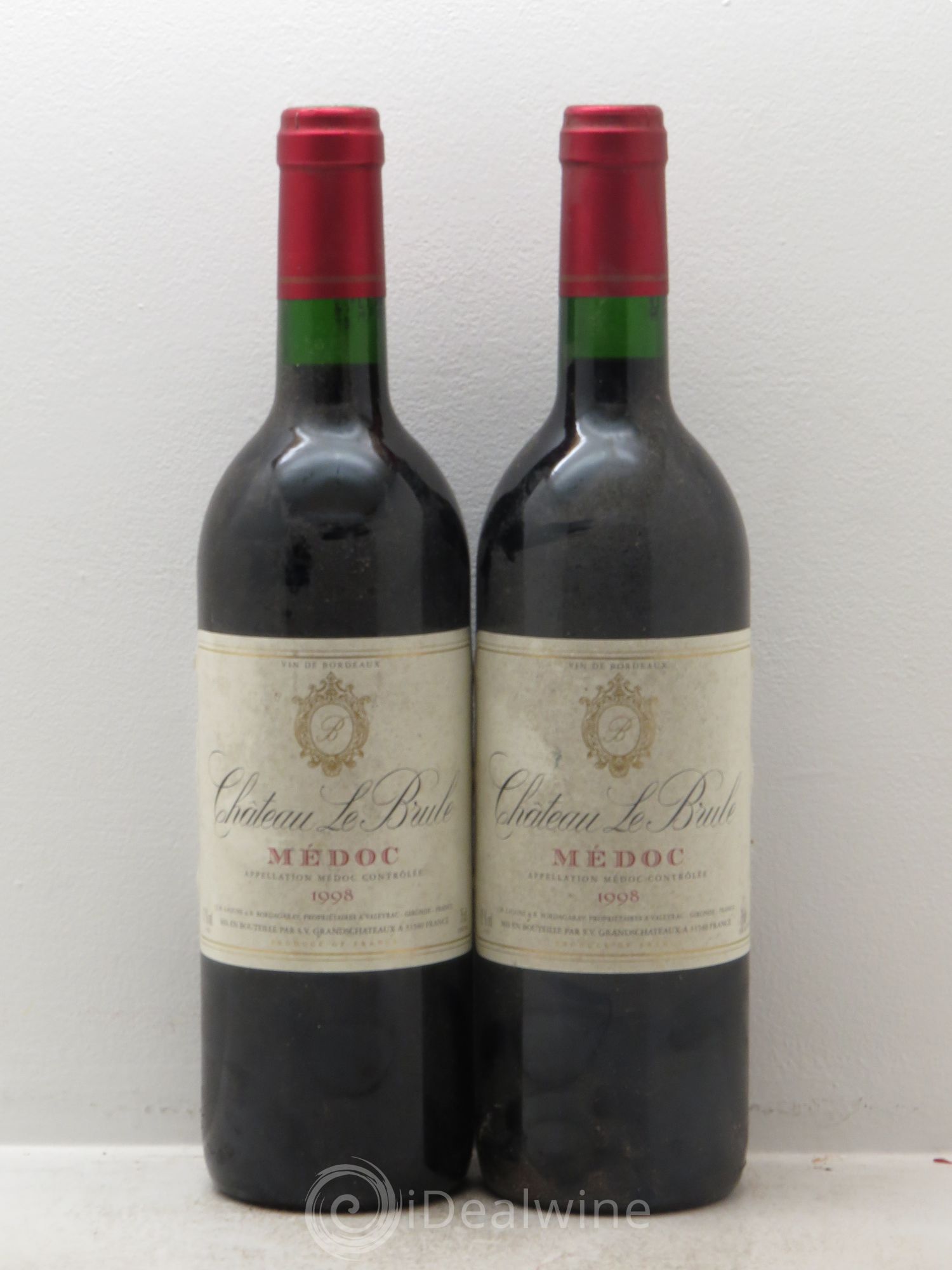 Médoc Le Brule 1998 - Posten von 2 Flaschen - 0