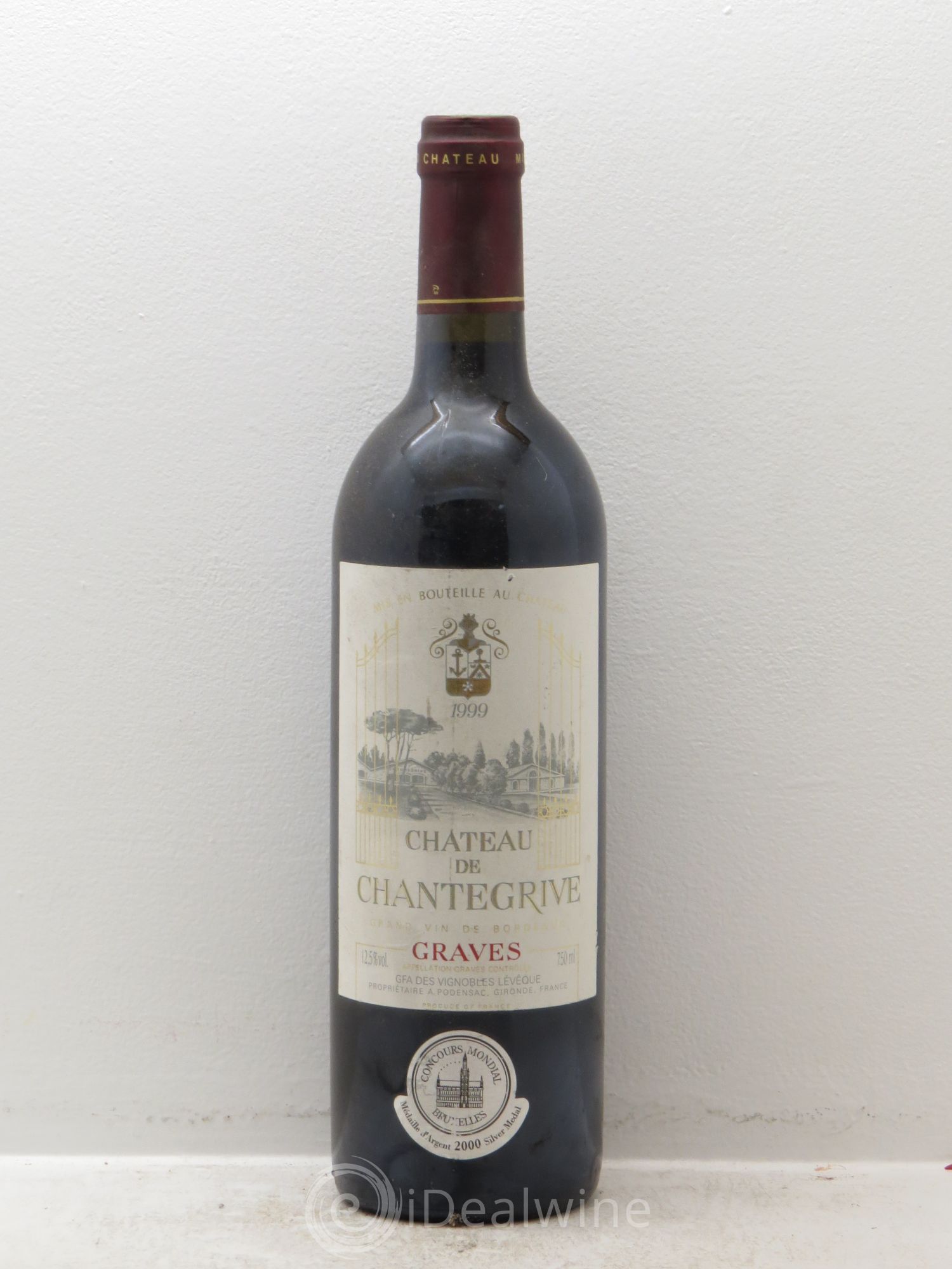 Château de Chantegrive 1999 - Lot de 1 bouteille - 0