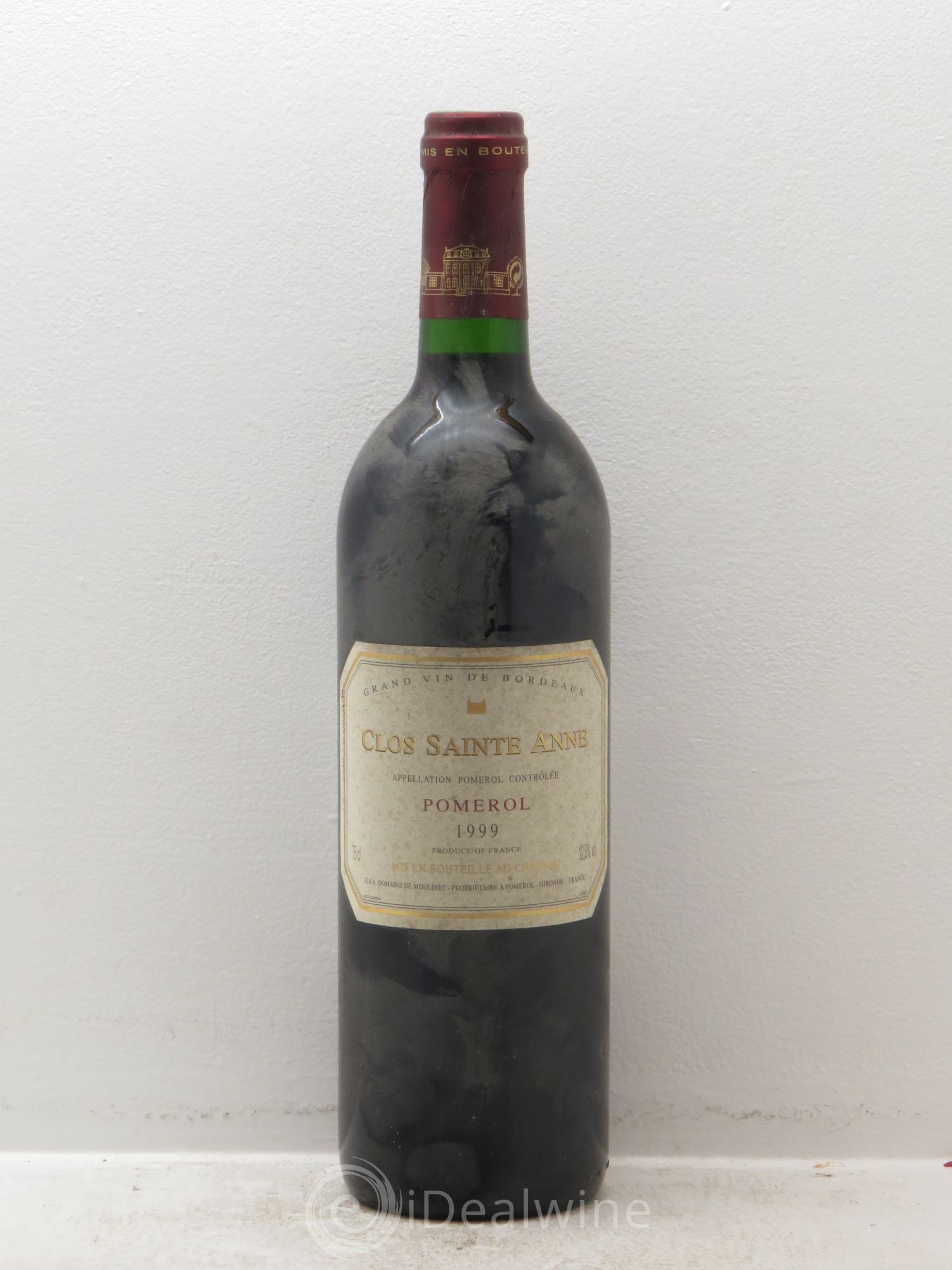 Pomerol Clos Saint Anne 1999 - Lot de 1 bouteille - 0