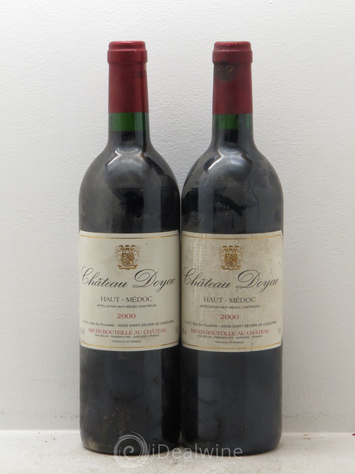 Médoc Doyac 2000 - Posten von 2 Flaschen - 0