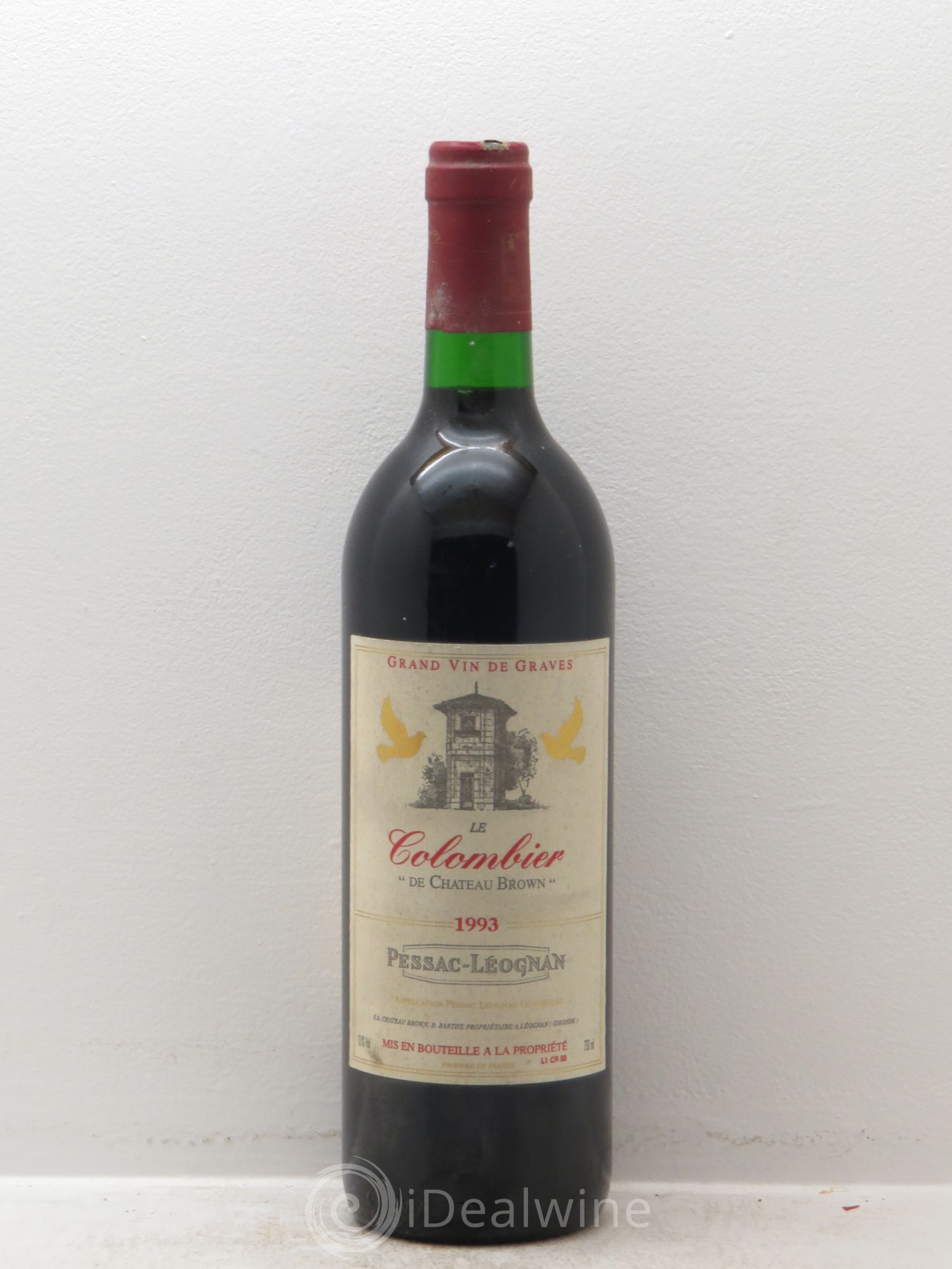 Pessac-Léognan Colombier du Château Brown 1993 - Posten von 1 Flasche - 0