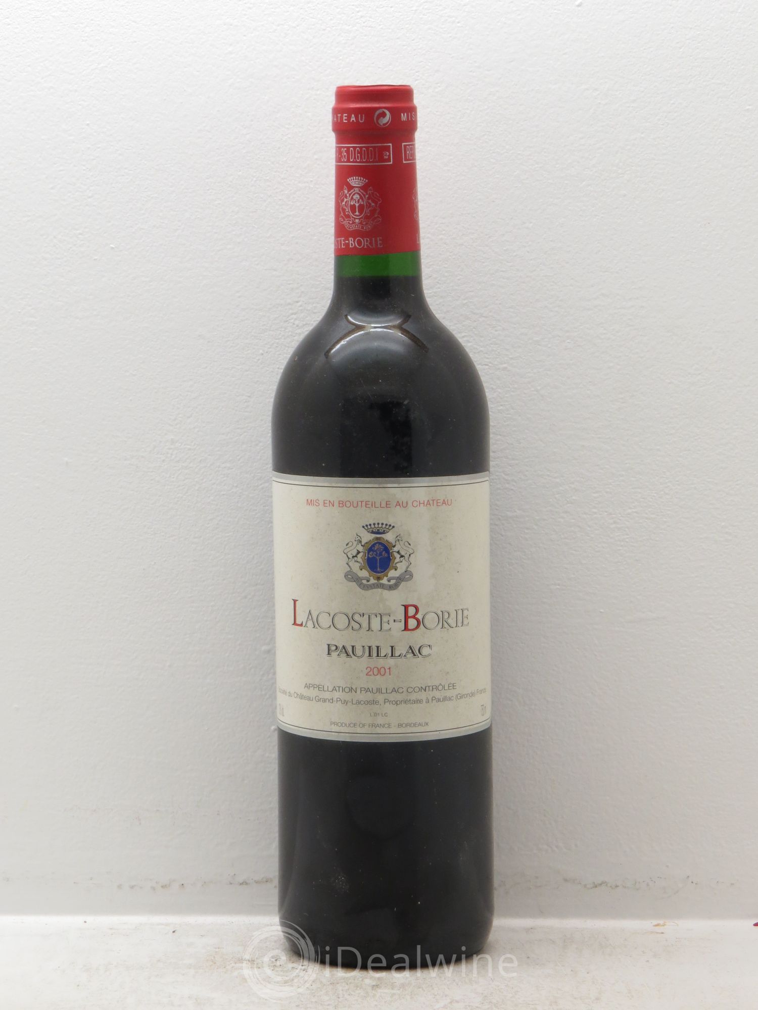 Lacoste Borie 2001 - Lot de 1 bouteille - 0