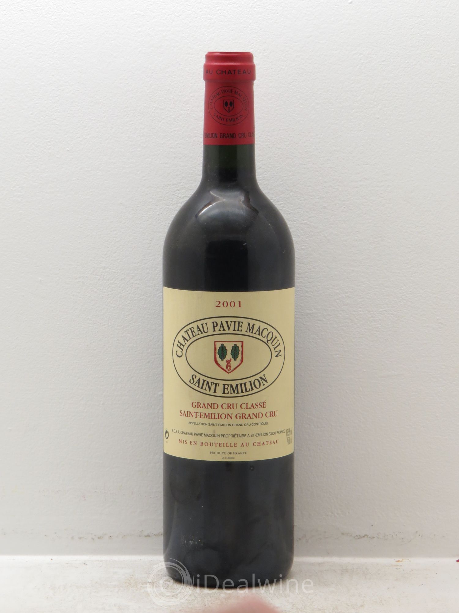 Château Pavie Macquin 1er Grand Cru Classé B 2001 - Lot de 1 bouteille - 0