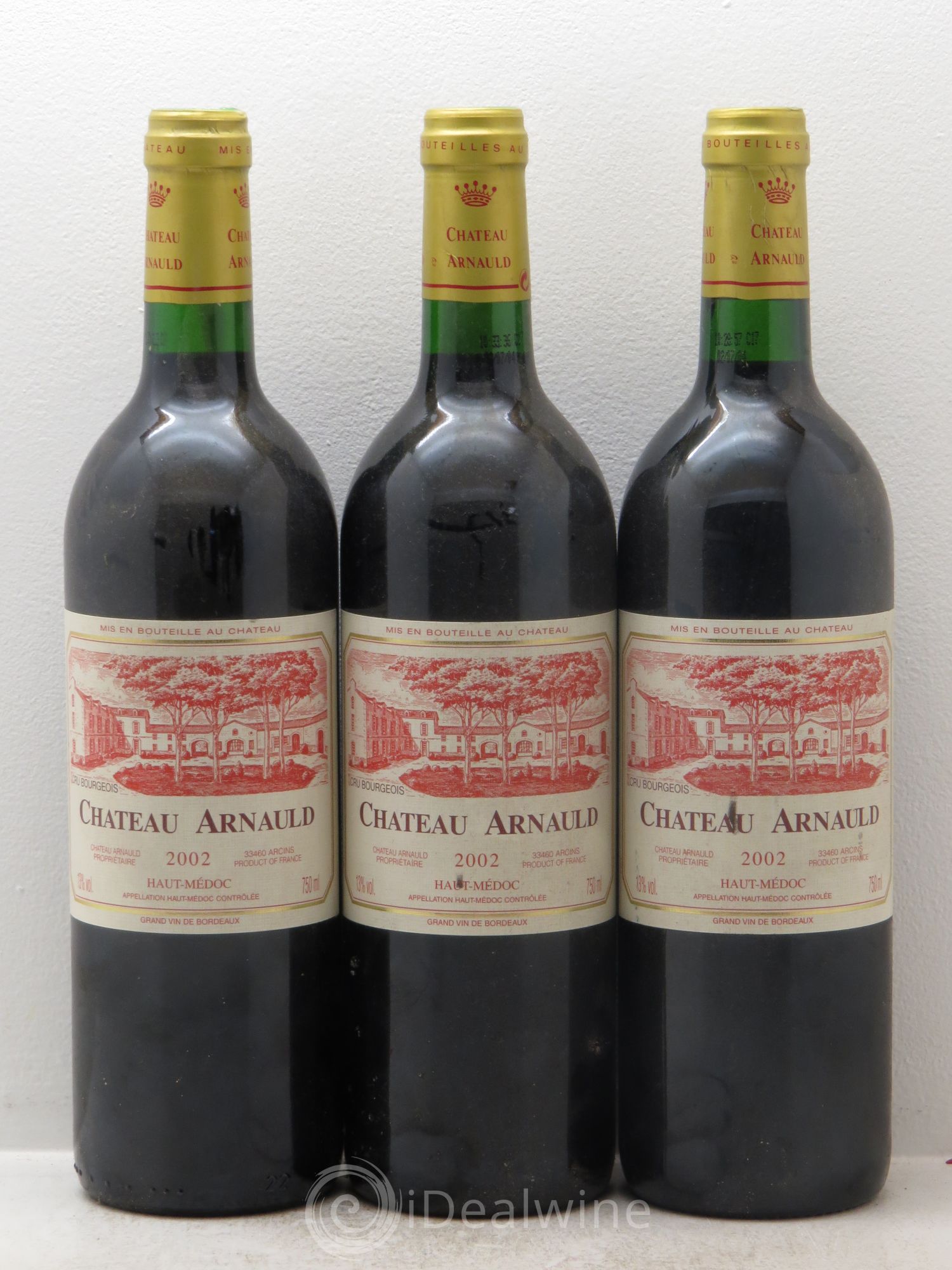 Haut Médoc 2002 - Lot de 3 bouteilles - 0