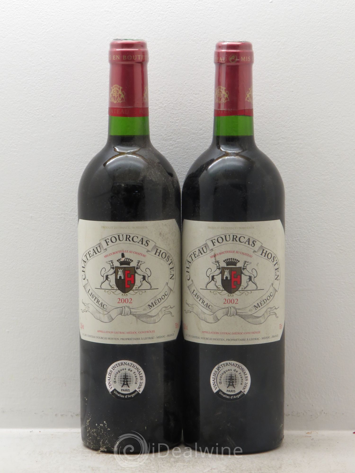 Château Fourcas Hosten Cru Bourgeois 2002 - Lot de 2 bouteilles - 0