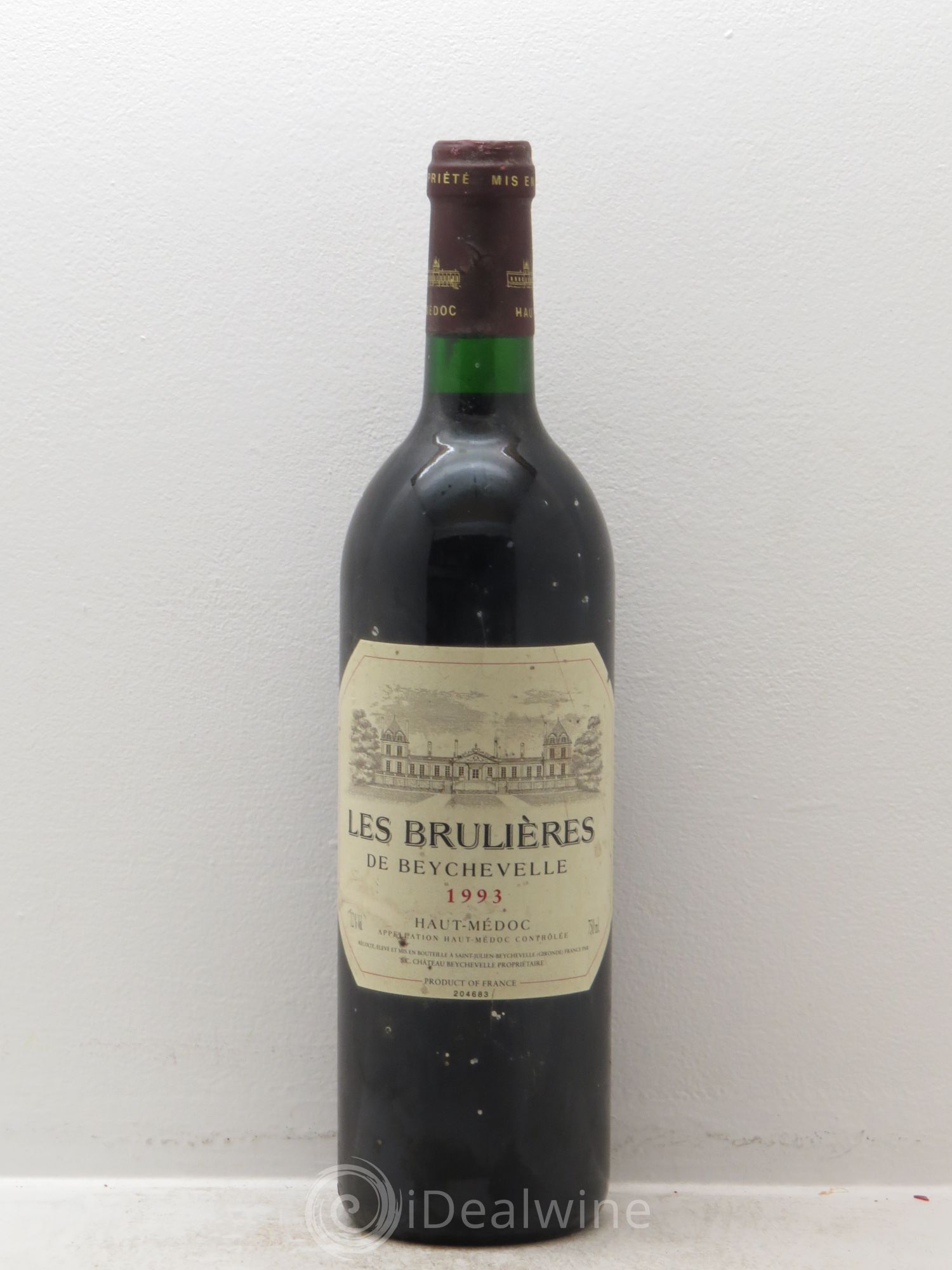 Haut Médoc Les Brulières de Beychevelle 1993 - Posten von 1 Flasche - 0