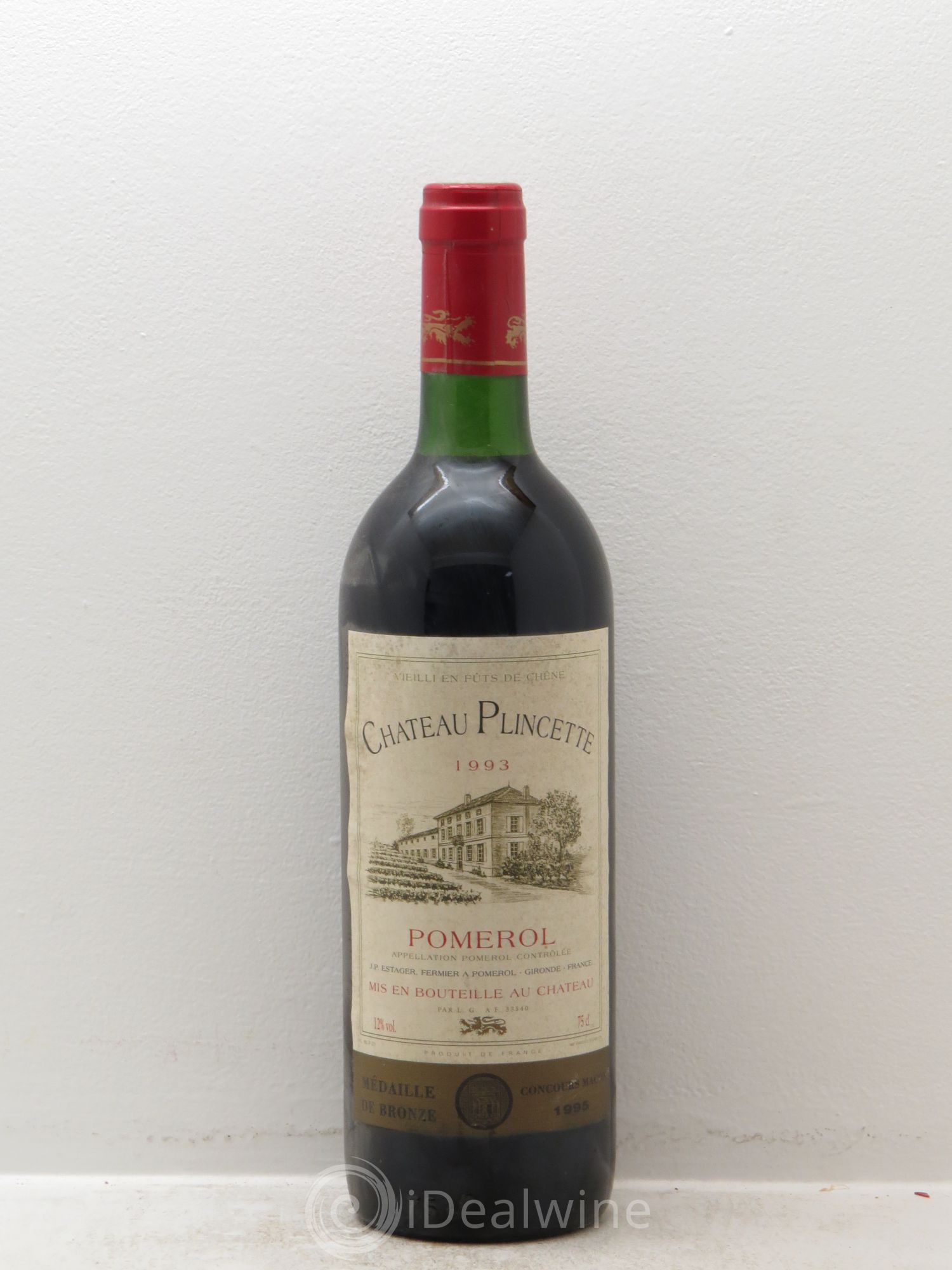 Pomerol Plincette 1993 - Lot de 1 bouteille - 0