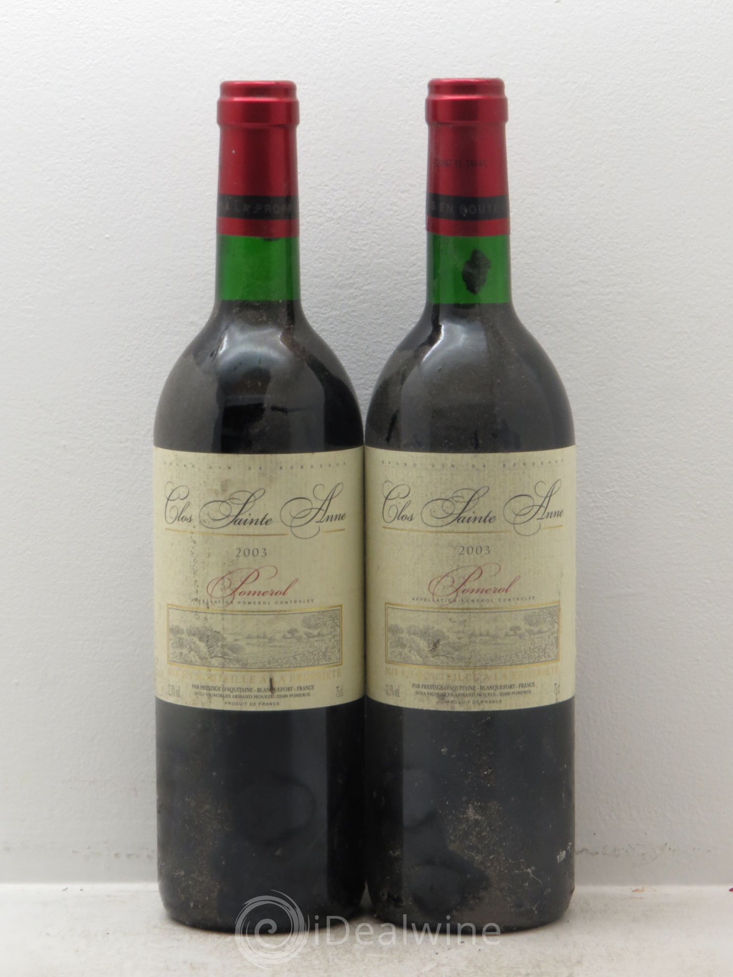 Pomerol Clos Saint Anne 2003 - Lot de 2 bouteilles - 0