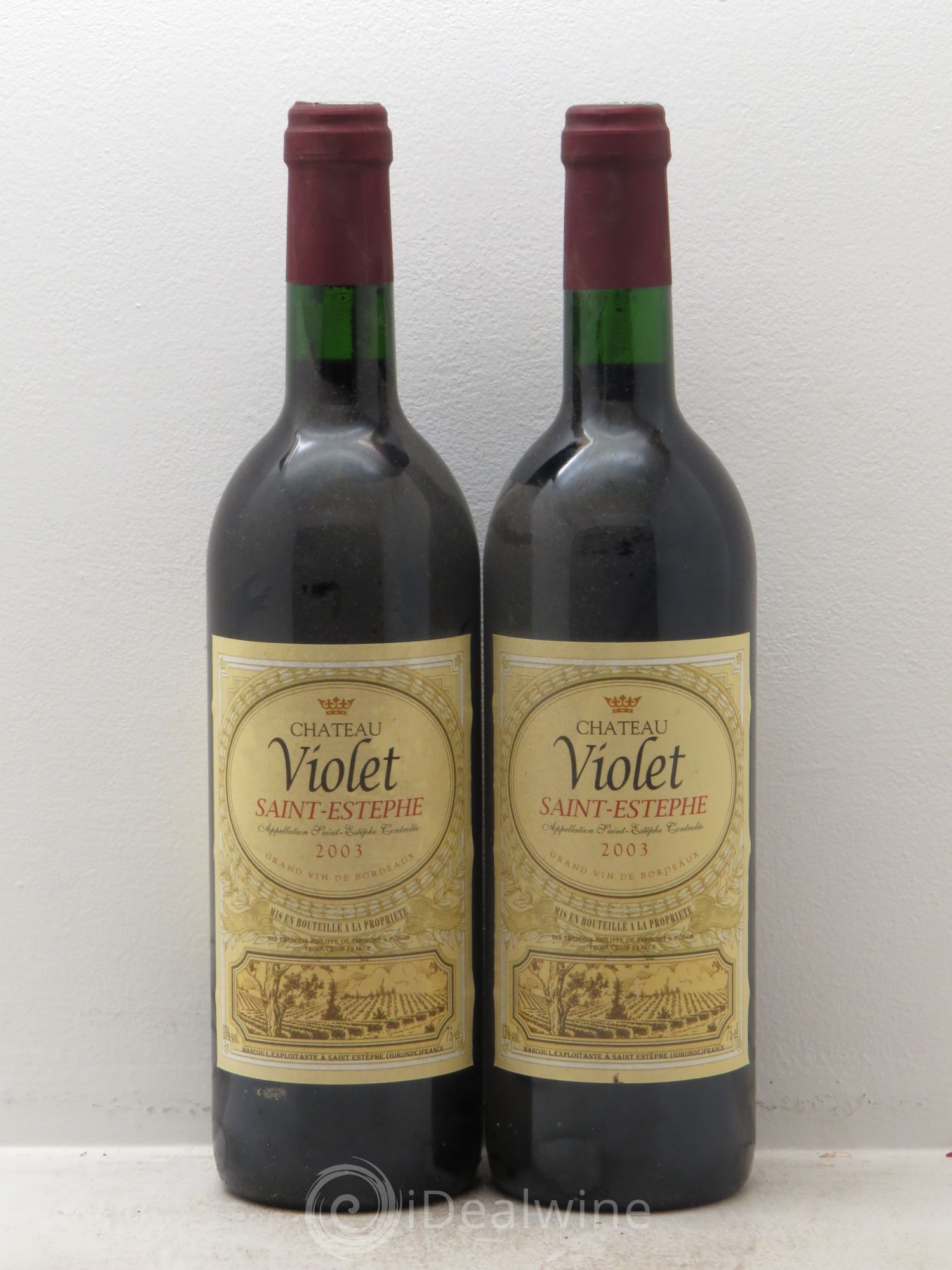 Saint-Estèphe Violet 2003 - Lot de 2 bouteilles - 0