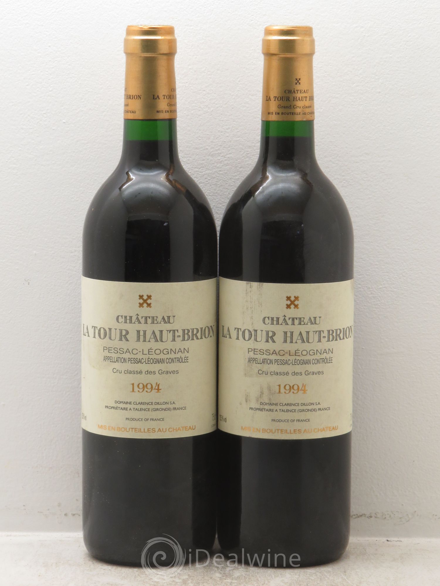 Château la Tour Haut-Brion Cru Classé de Graves 1994 - Lot de 2 bouteilles - 0