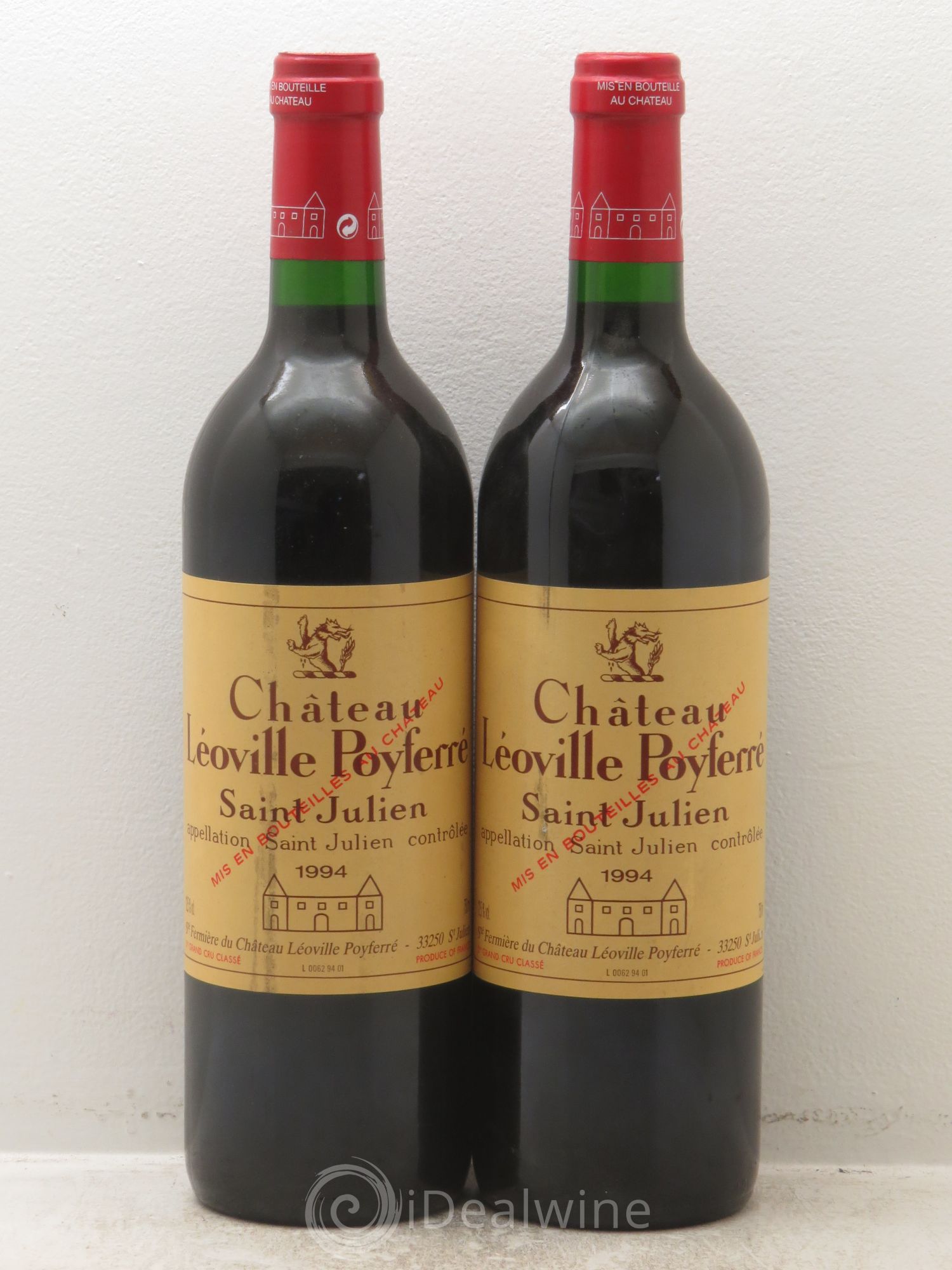 Château Léoville Poyferré 2ème Grand Cru Classé 1994 - Lot de 2 bouteilles - 0