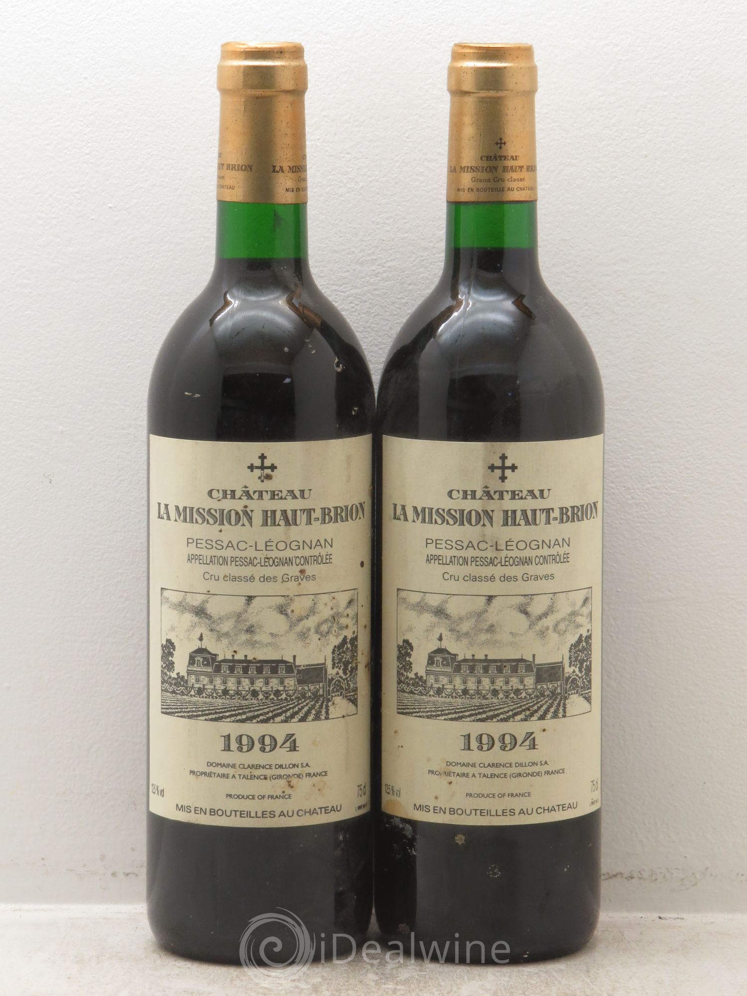 Château la Mission Haut-Brion Cru Classé de Graves 1994 - Lot de 2 bouteilles - 0