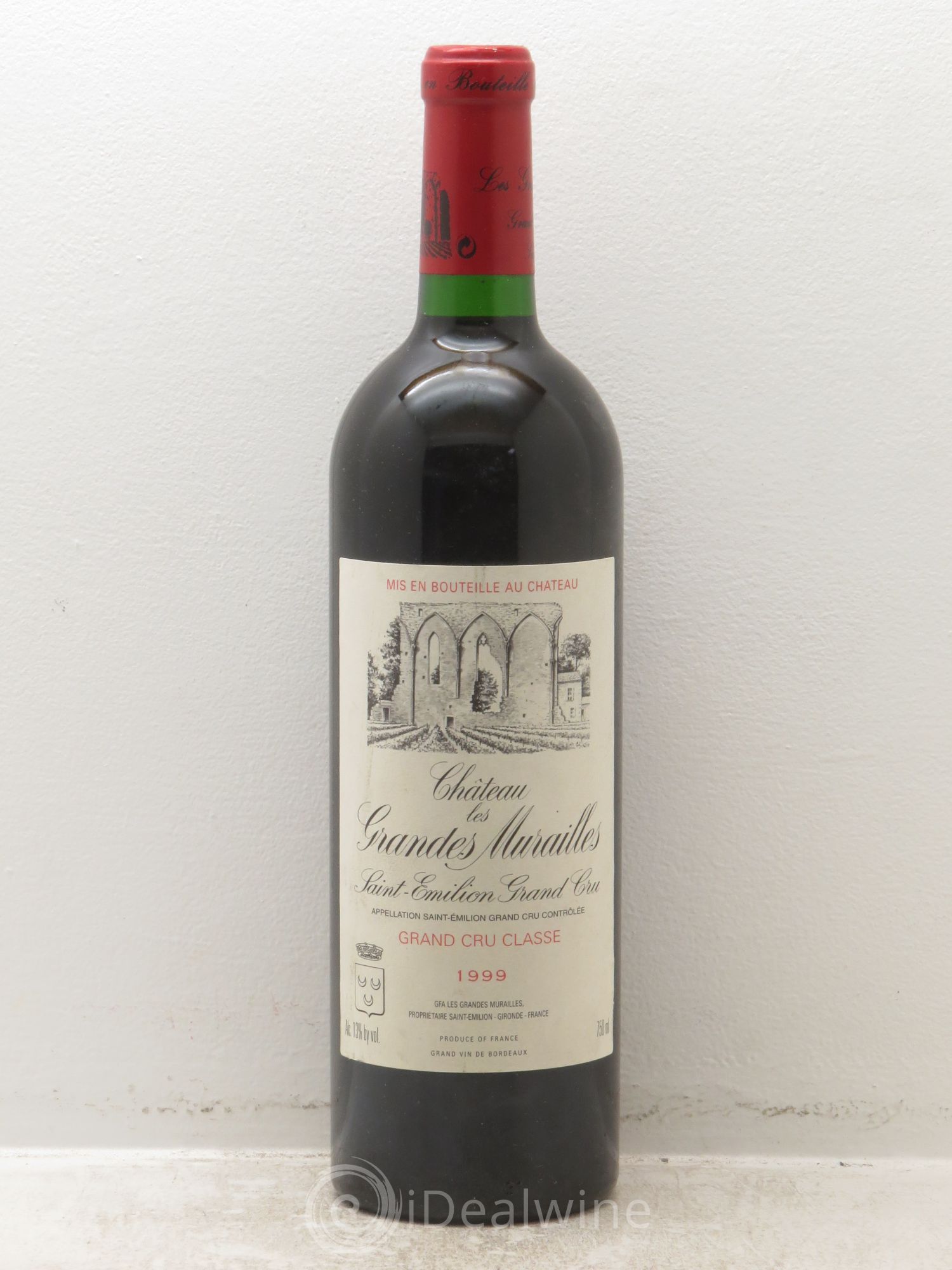 Château les Grandes Murailles Grand Cru Classé 1999 - Lot de 1 bouteille - 0