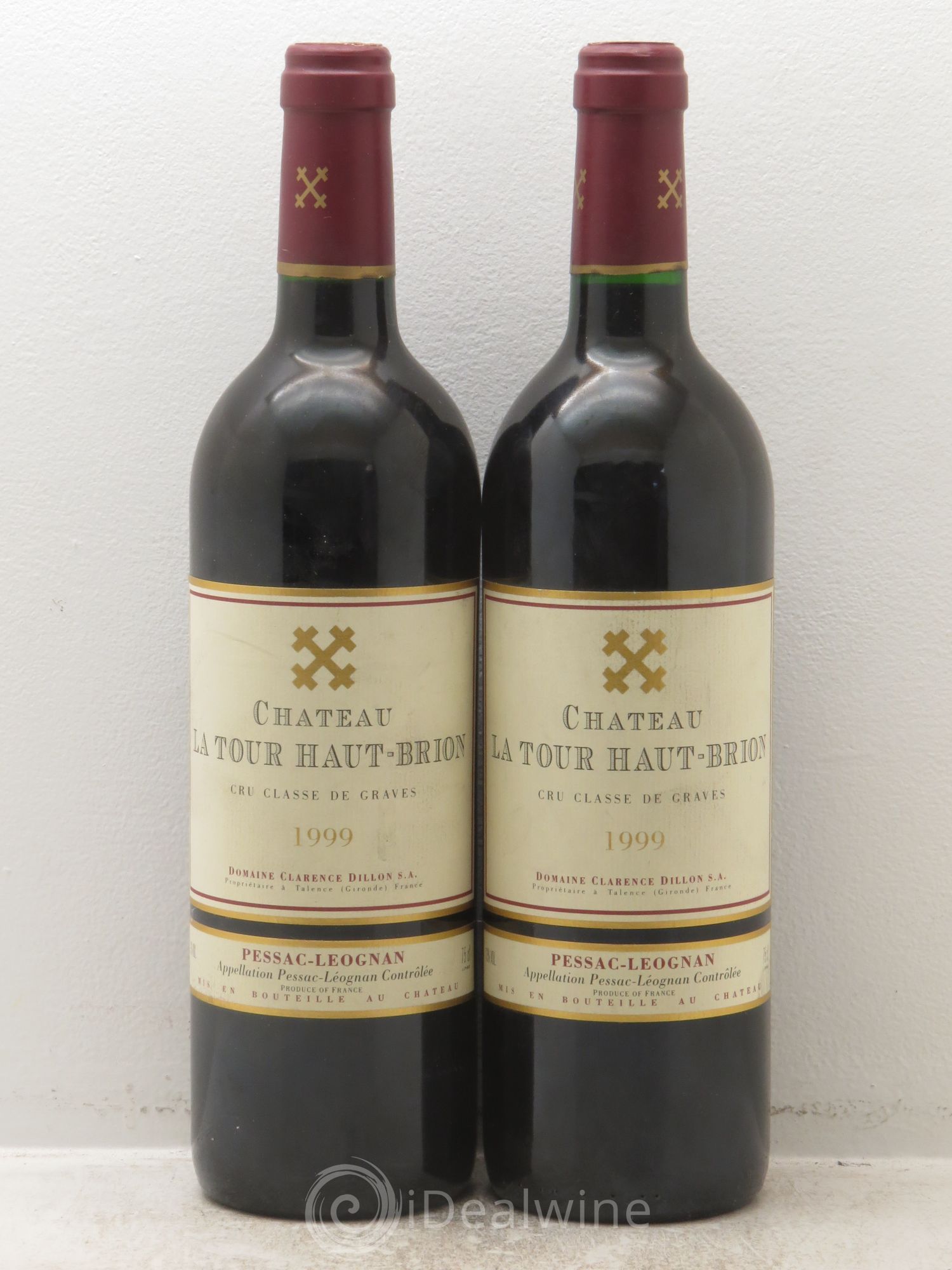 Château la Tour Haut-Brion Cru Classé de Graves 1999 - Lot de 2 bouteilles - 0