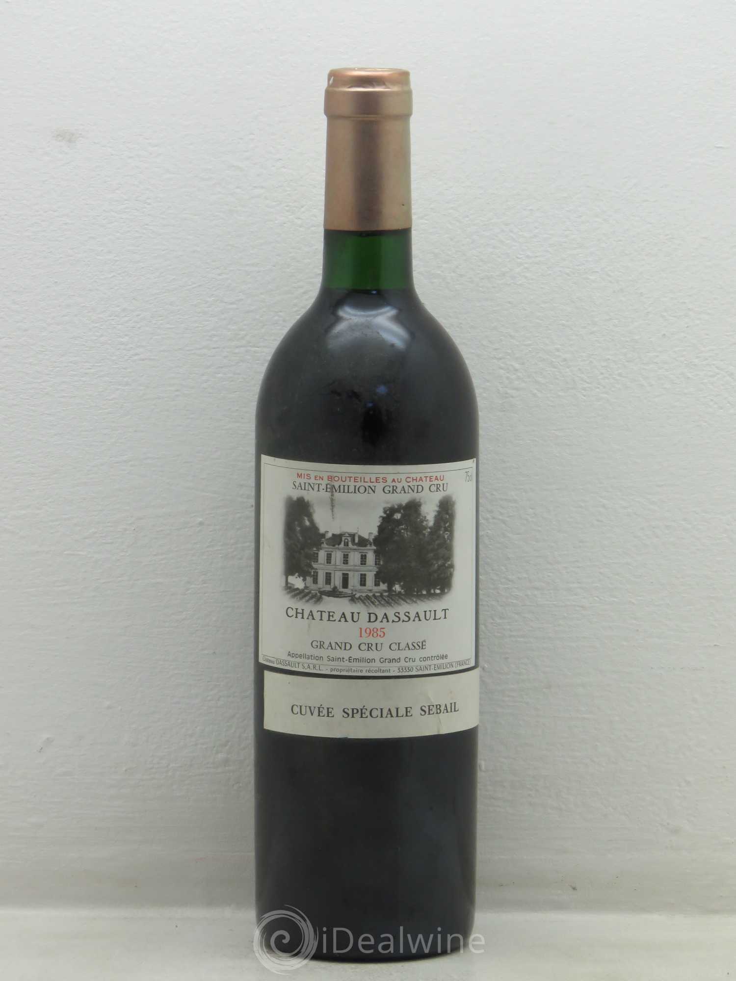 Château Dassault Grand Cru Classé Cuvée spéciale sebail 1985 - Lot de 1 bouteille - 0