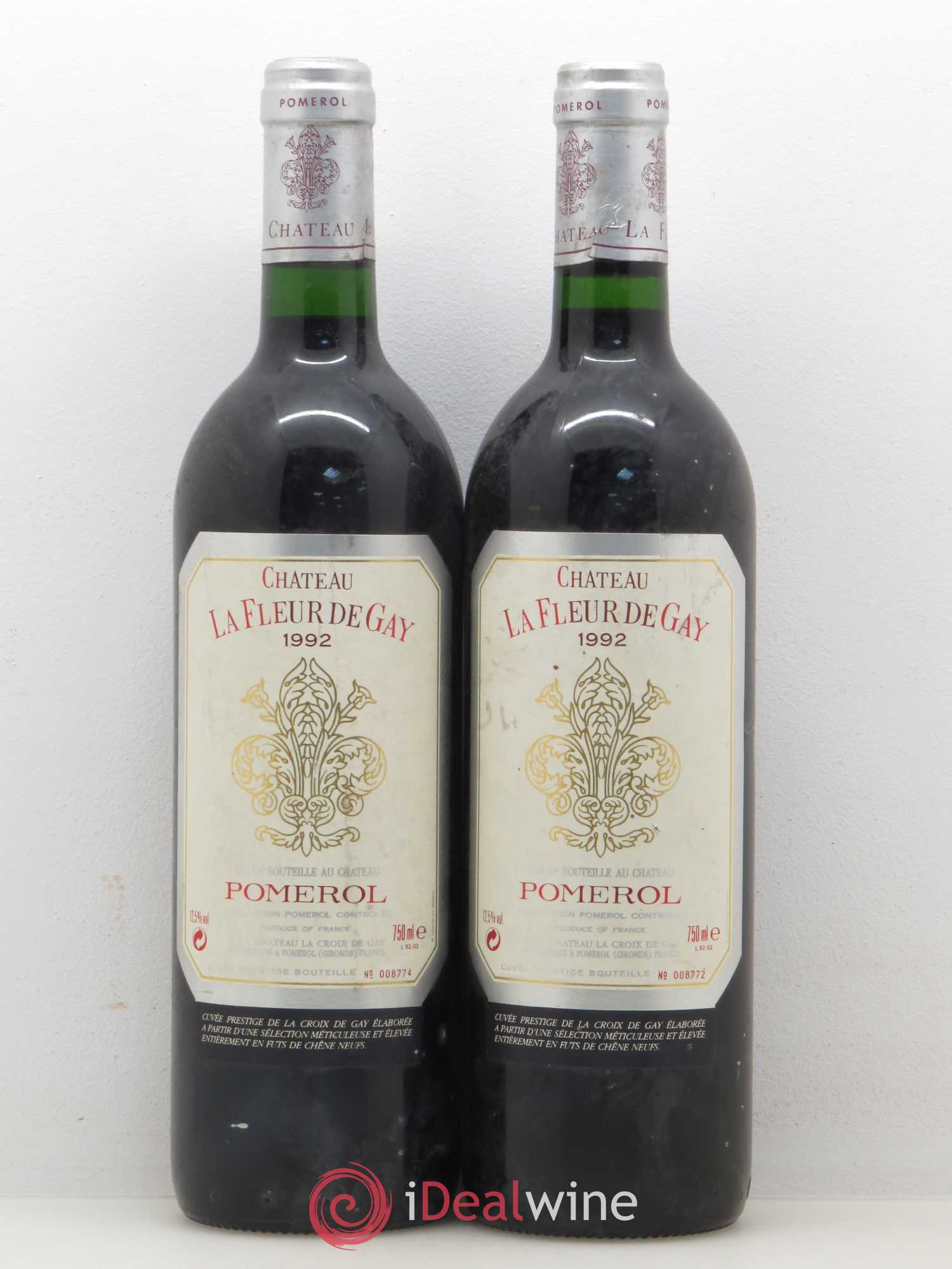 Château la Fleur de Gay 1992 - Lot de 2 bouteilles - 0