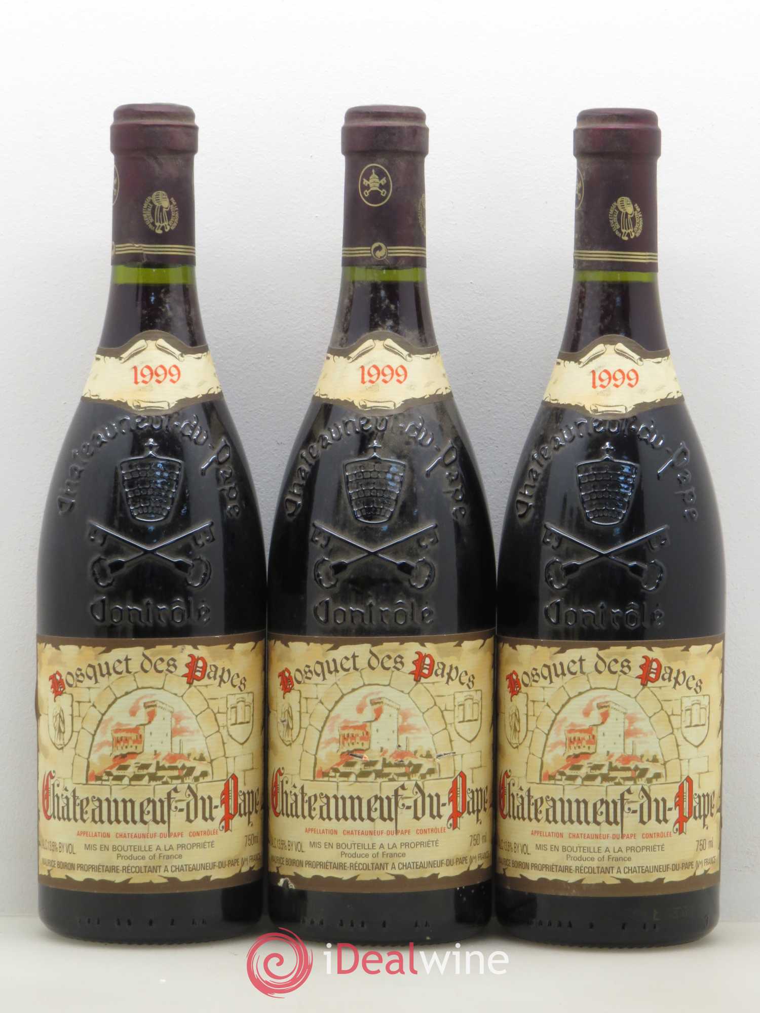 Châteauneuf-du-Pape Bosquet des papes 1999 - Posten von 6 Flaschen - 1