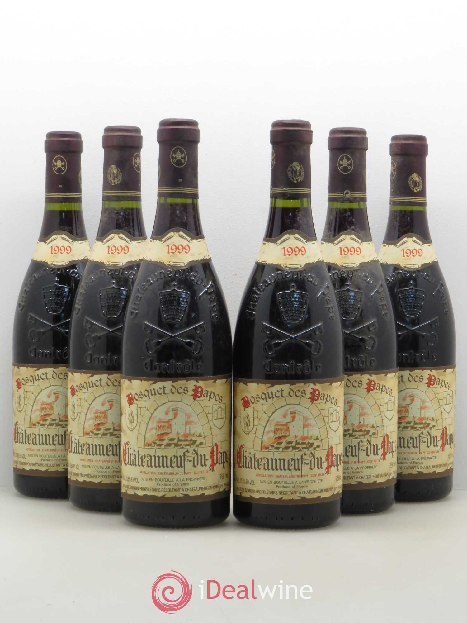 Châteauneuf-du-Pape Bosquet des papes 1999 - Posten von 6 Flaschen - 0