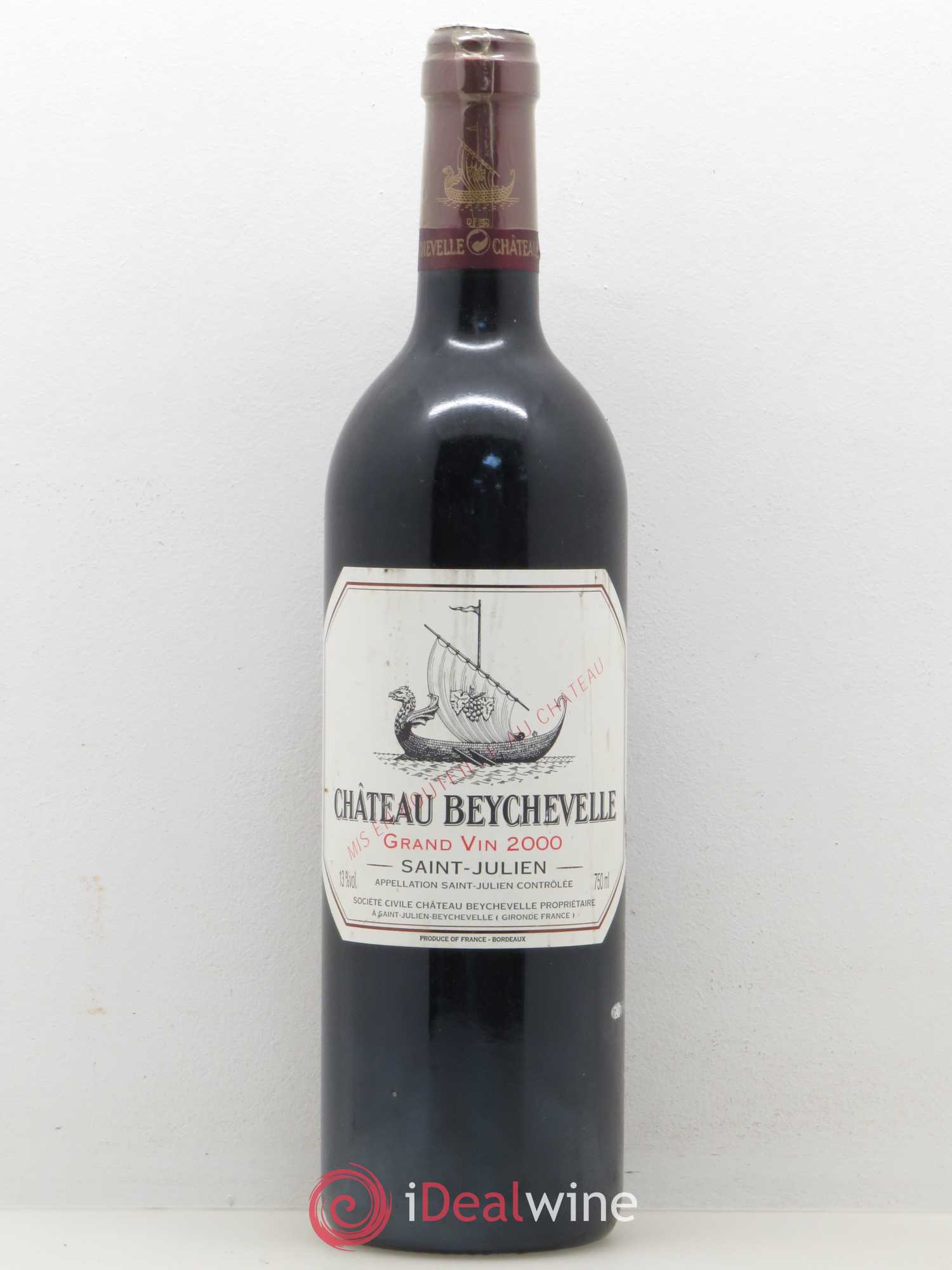 Château Beychevelle 4ème Grand Cru Classé 2000 - Lot de 1 bouteille - 0