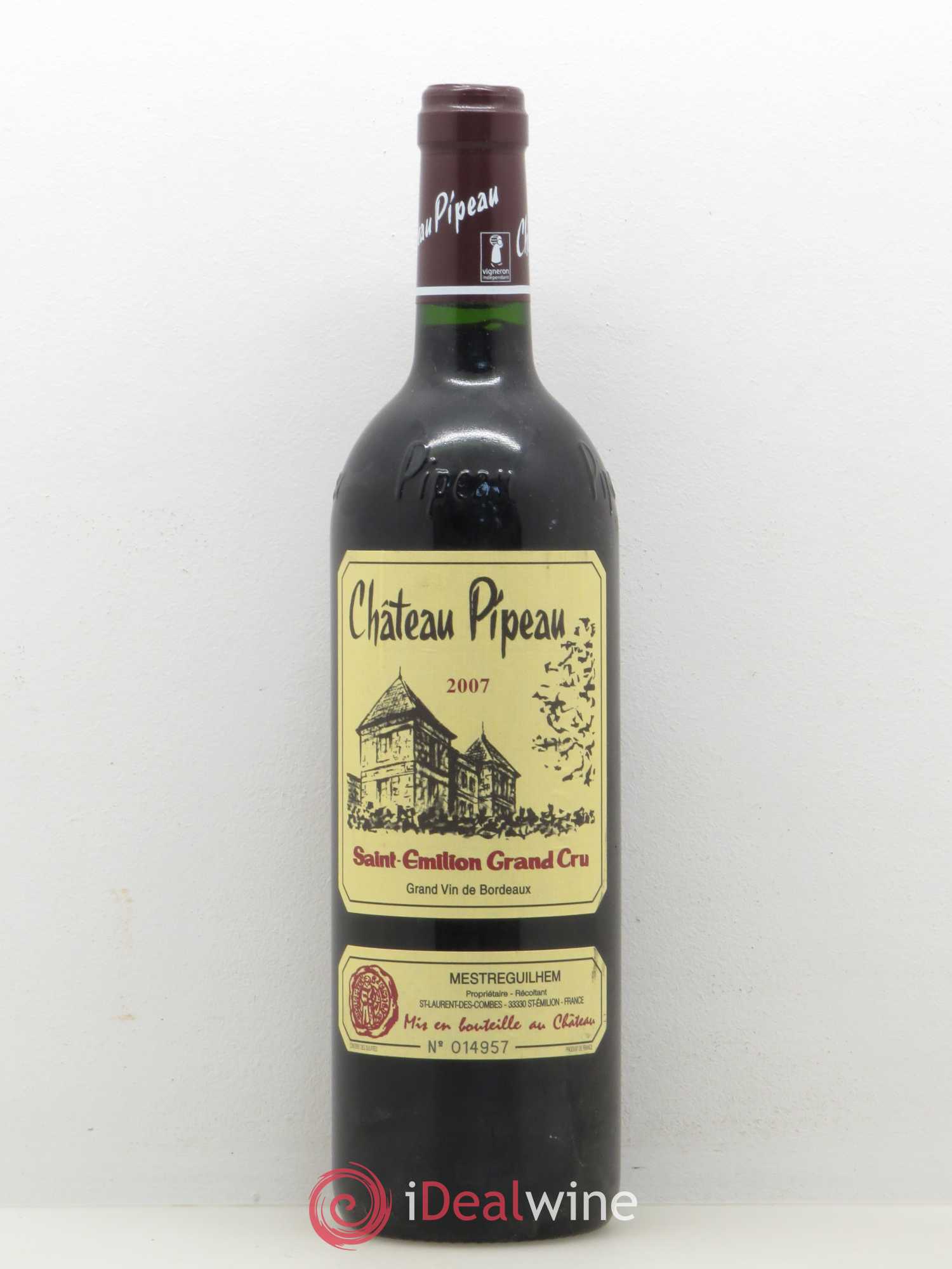 Château Pipeau 2007 - Lot de 1 bouteille - 0
