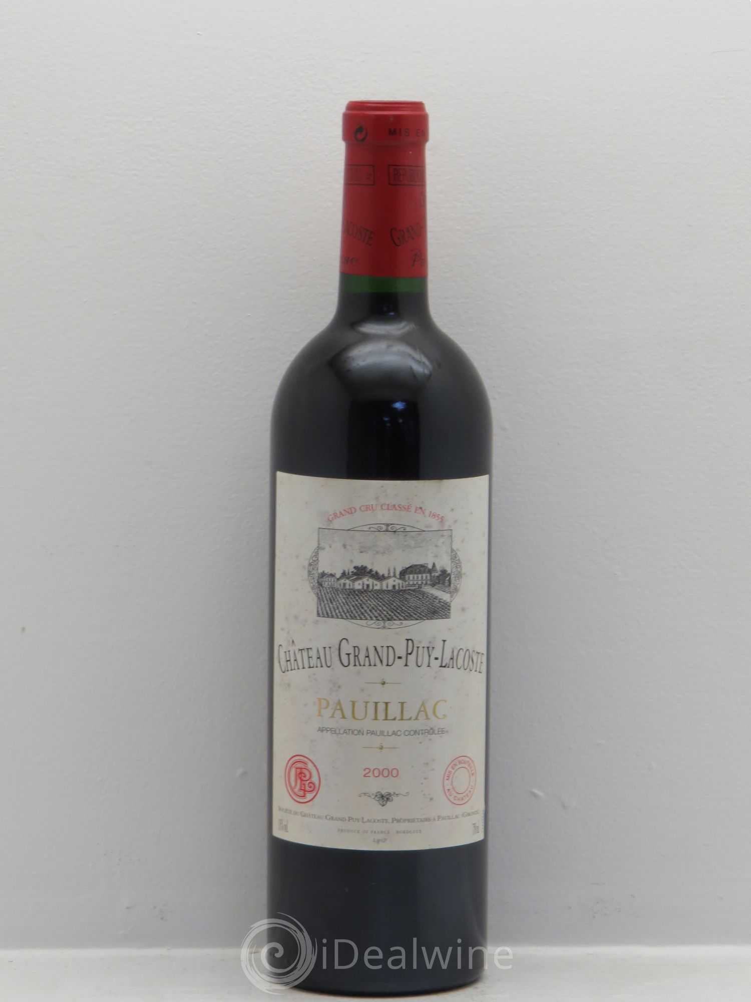 Château Grand Puy Lacoste 5ème Grand Cru Classé 2000 - Lot de 1 bouteille - 0