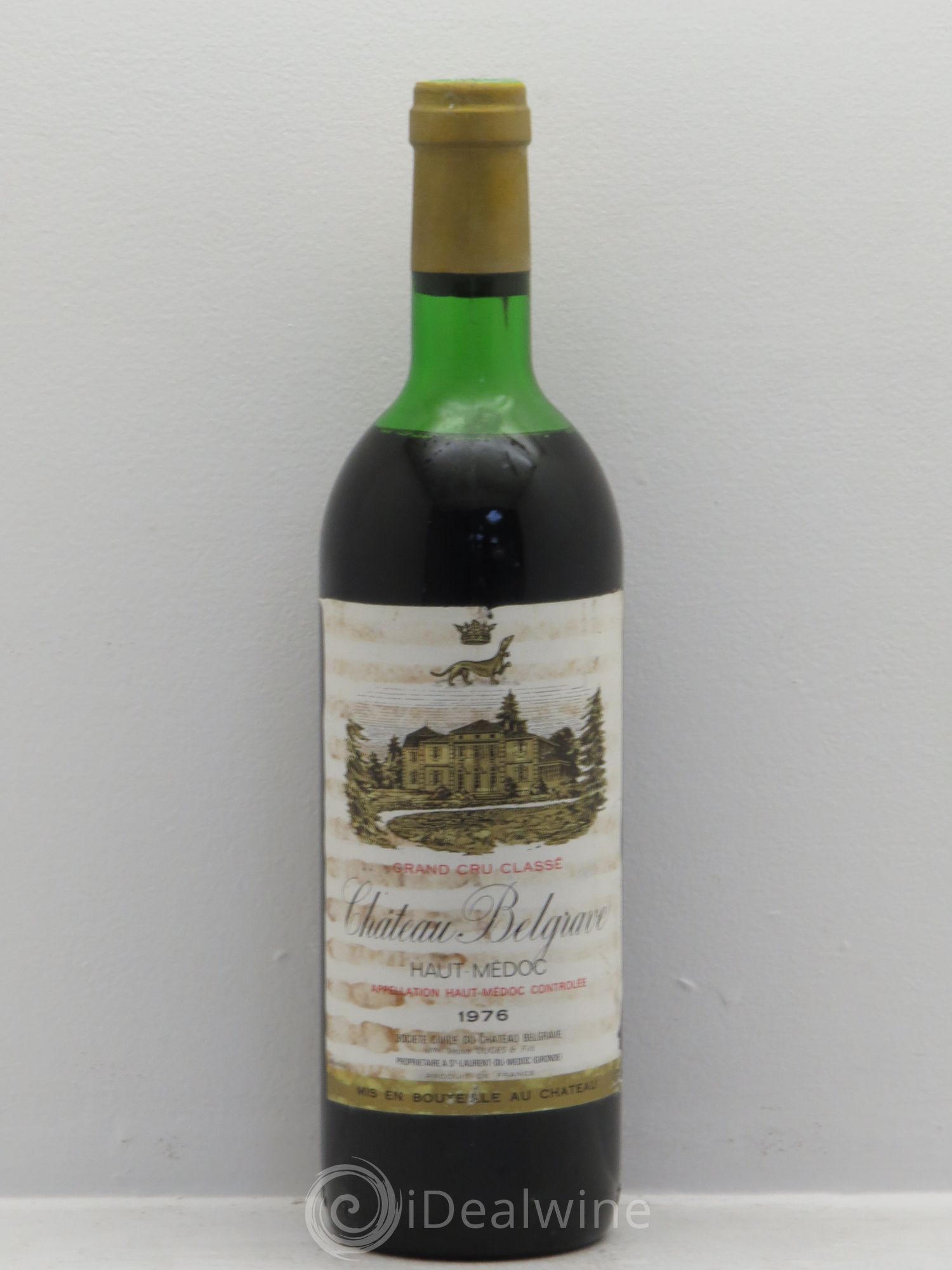 Château Belgrave 5ème Grand Cru Classé 1976 - Lot de 1 bouteille - 0