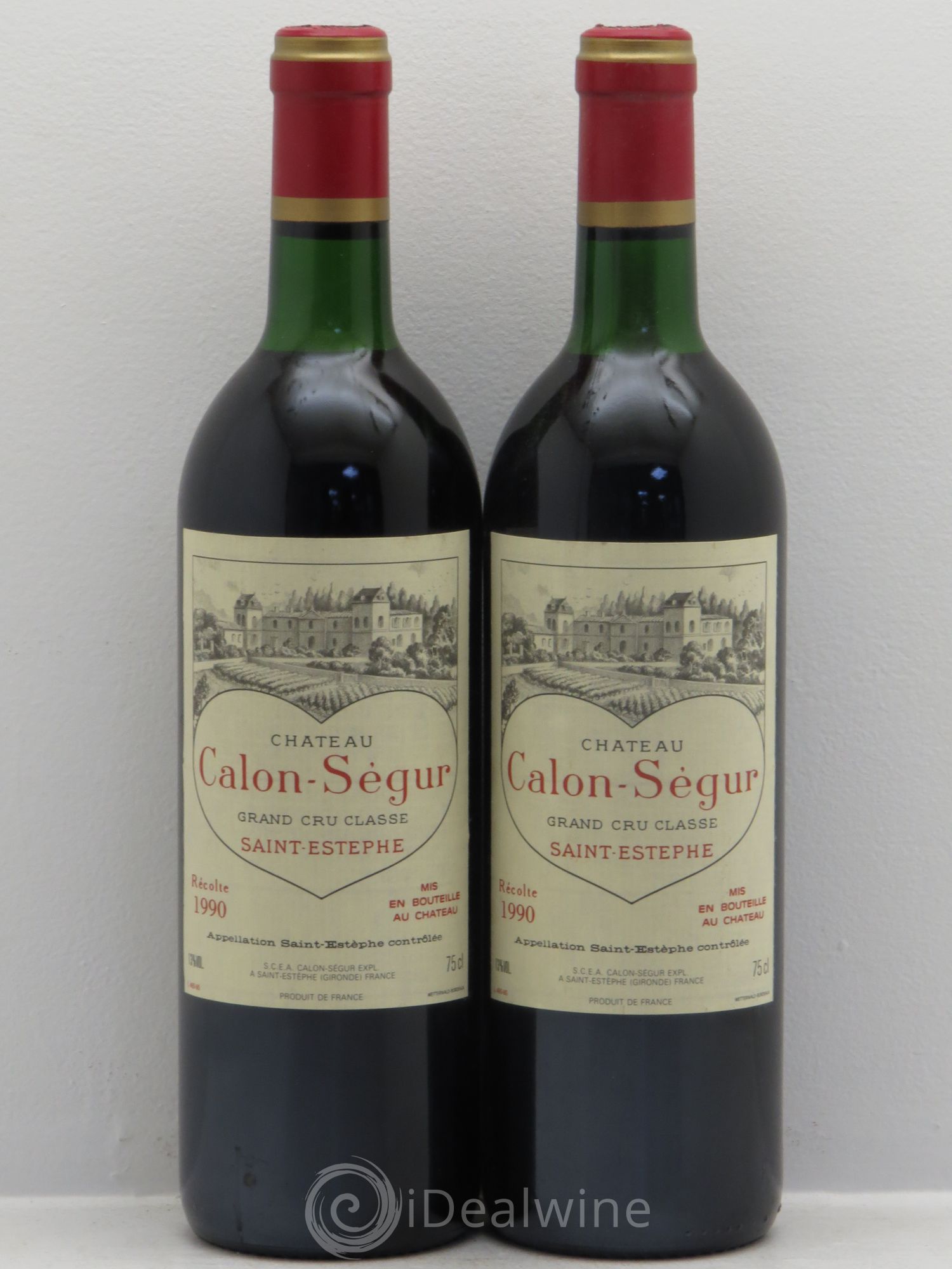 Château Calon Ségur 3ème Grand Cru Classé 1990 - Lot de 2 bouteilles - 0