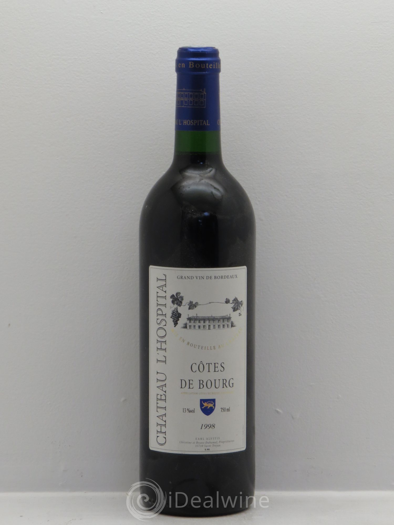 Côtes de Bourg Château l'Hospital 1998 - Posten von 1 Flasche - 0