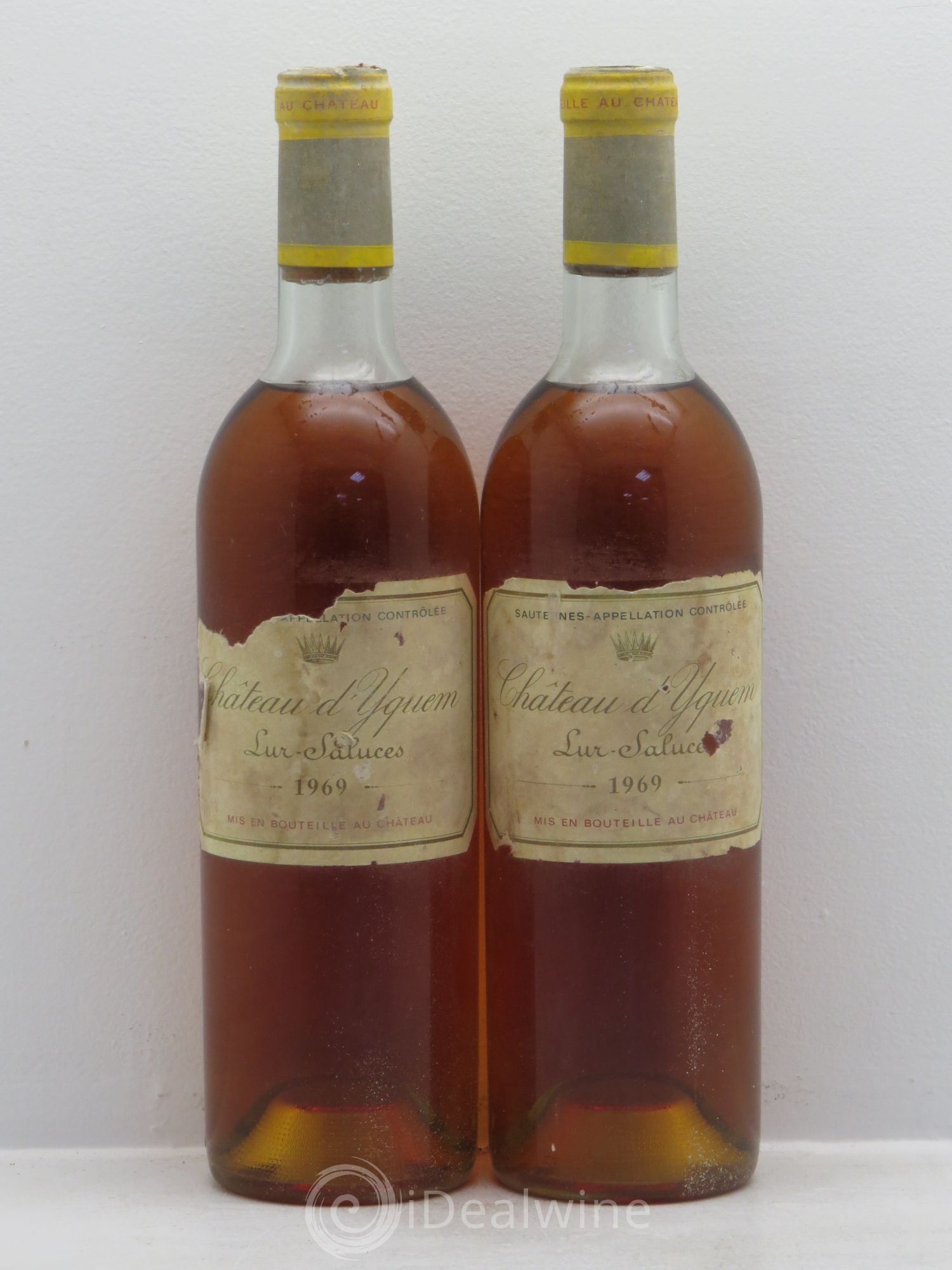Château d' Yquem 1er Cru Classé Supérieur 1969 - Lotto di 2 bottiglie - 0