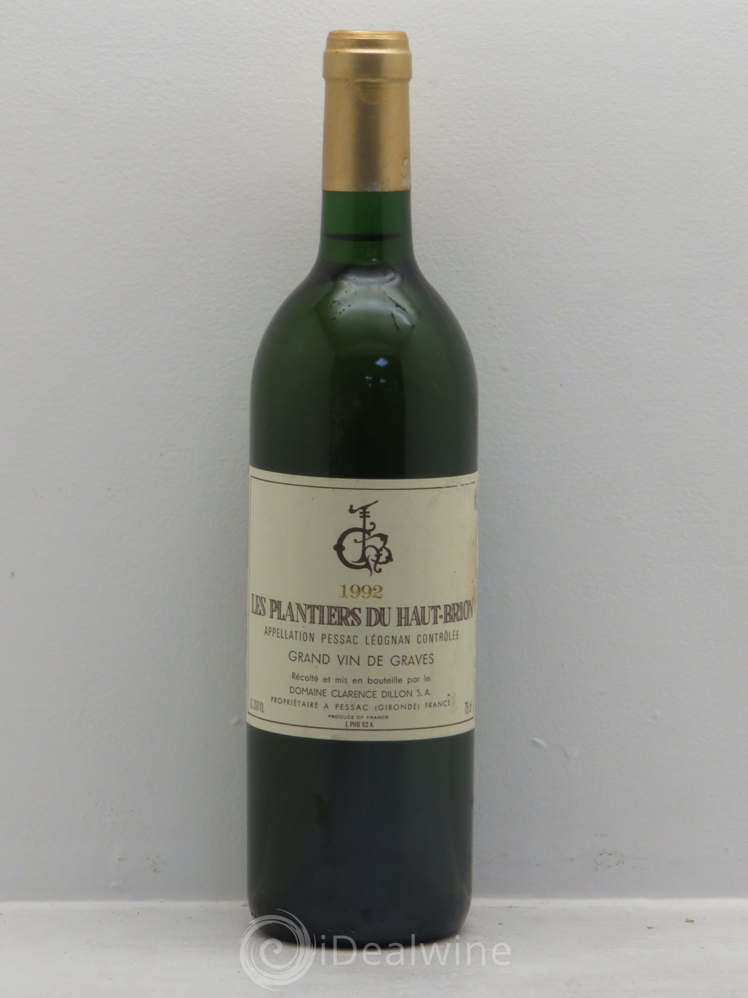 Château Les Plantiers du Haut-Brion 1992 - Lot de 1 bouteille - 0