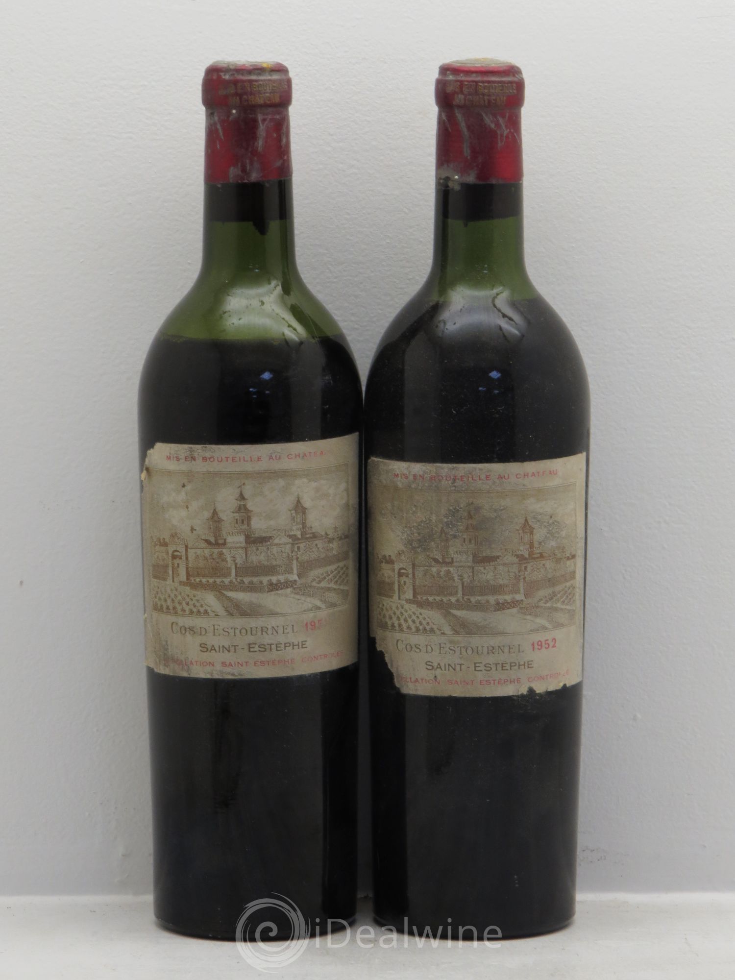 Cos d'Estournel 2ème Grand Cru Classé 1952 - Lot de 2 bouteilles - 0