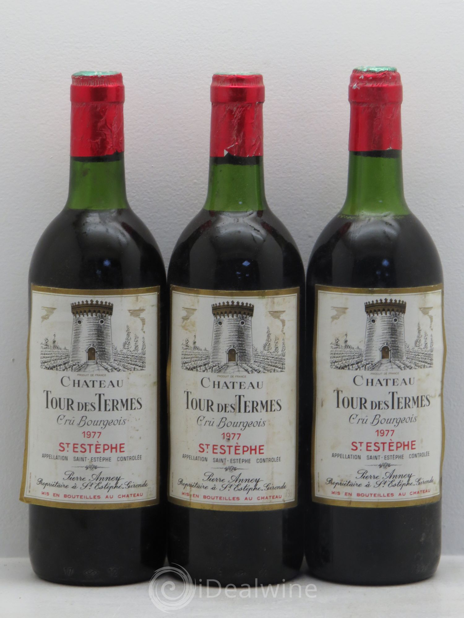 Château Tour des Termes Cru Bourgeois 1977 - Lot de 3 bouteilles - 0