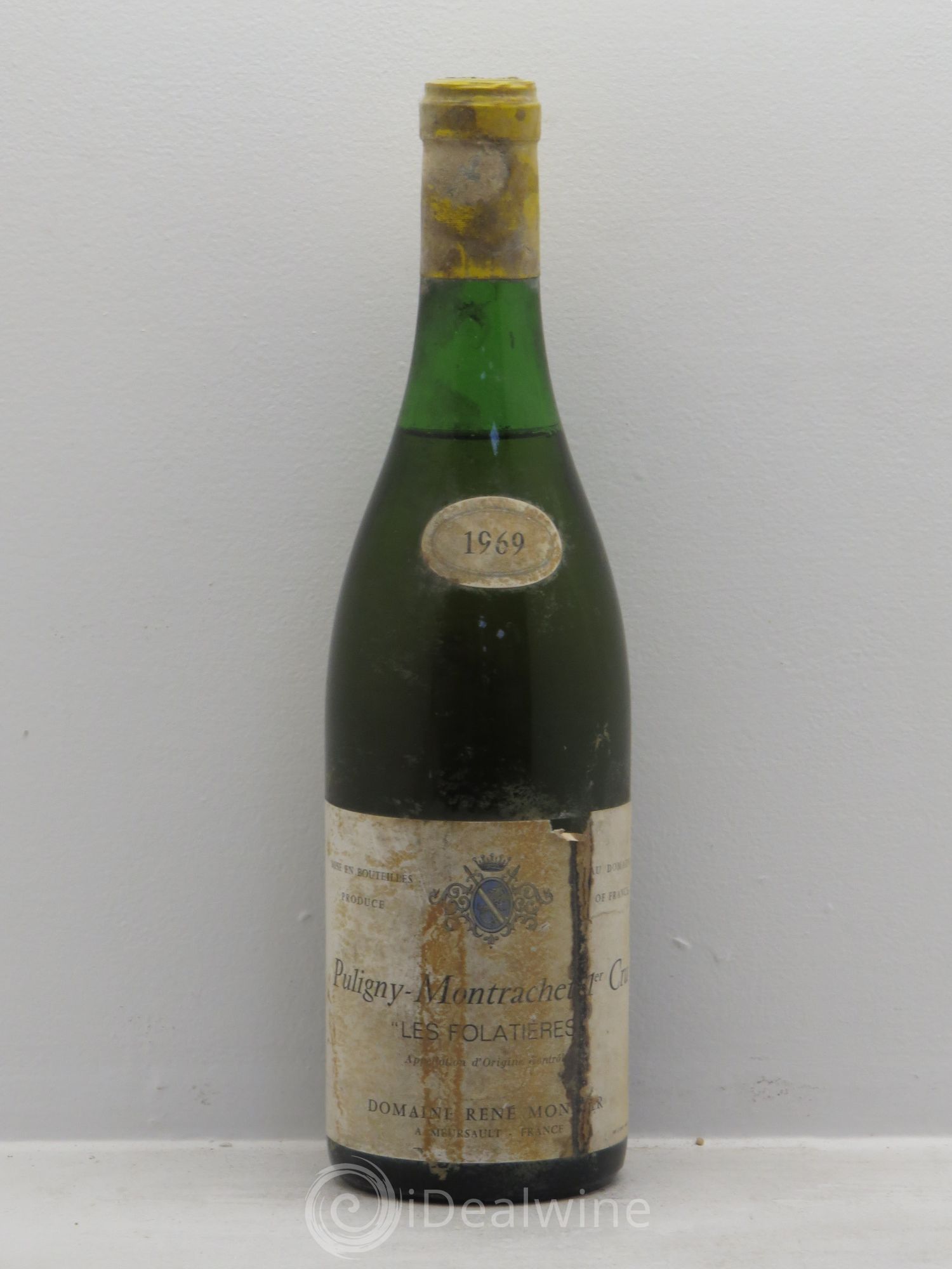Puligny-Montrachet 1er Cru René Monnier 1969 - Lot de 1 bouteille - 0