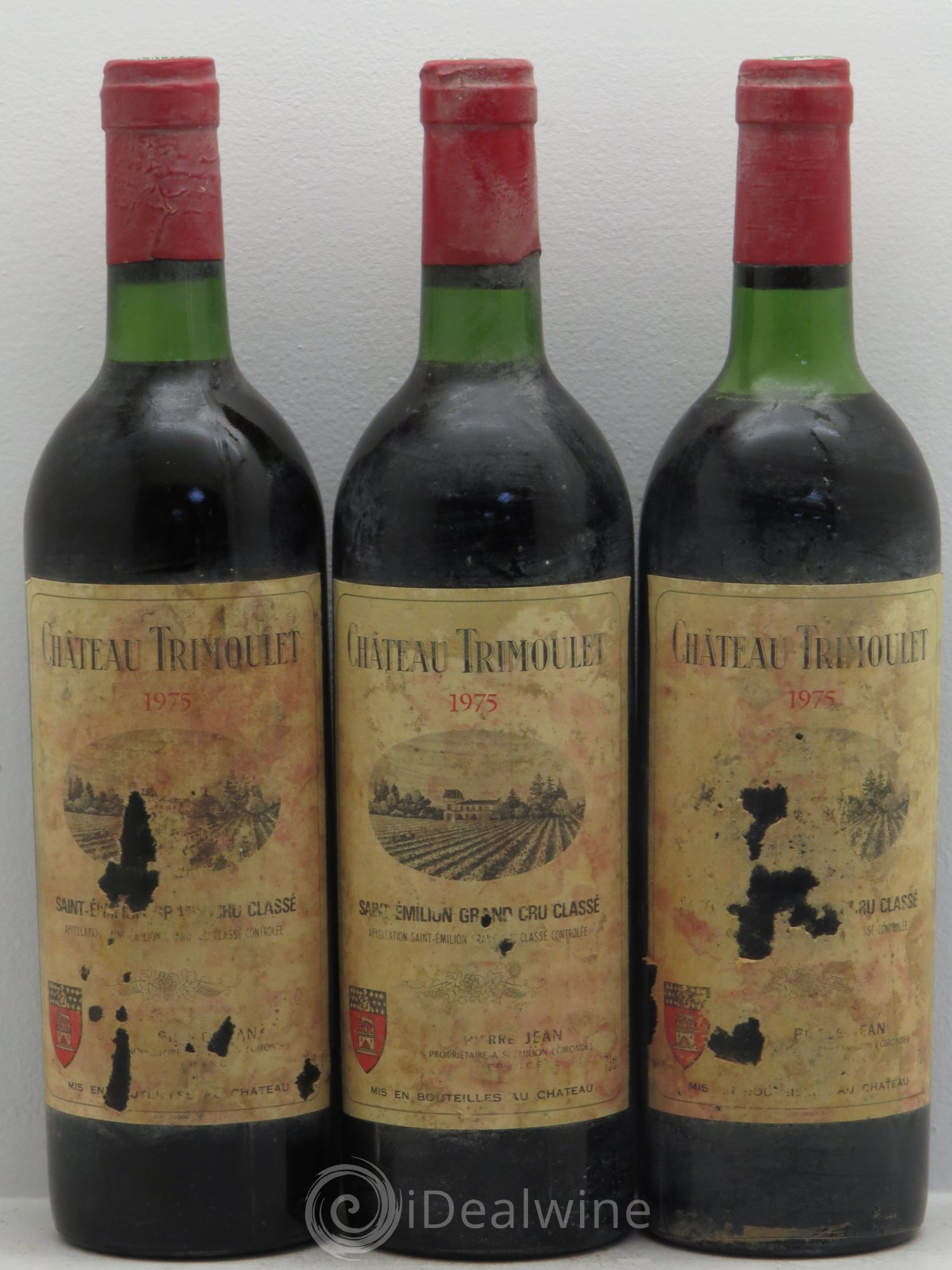 Château Trimoulet 1975 - Lot de 3 bouteilles - 0