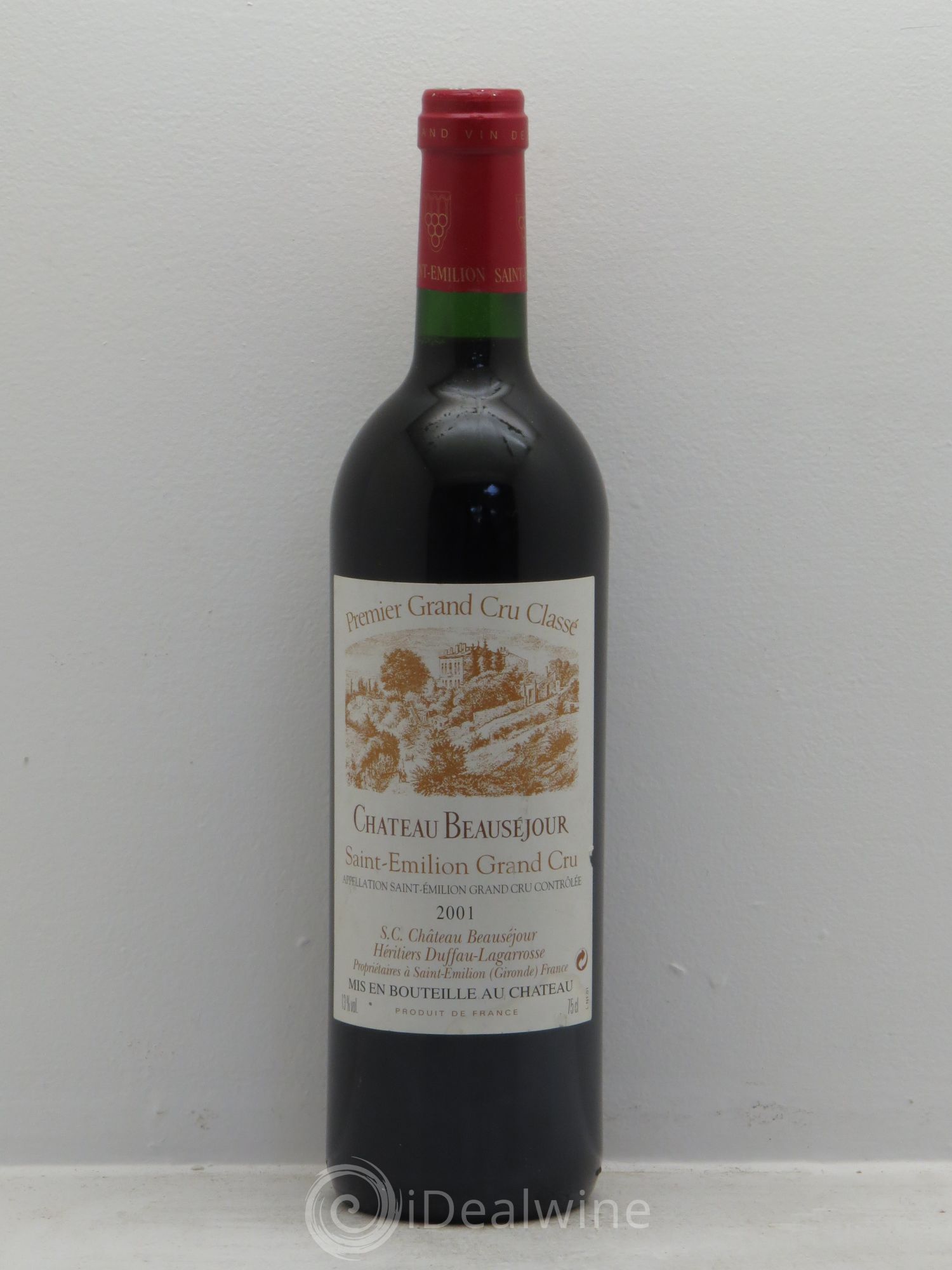 Château Beauséjour (Duffau-Lagarrosse) 1er Grand Cru Classé B 2001 - Lot de 1 bouteille - 0