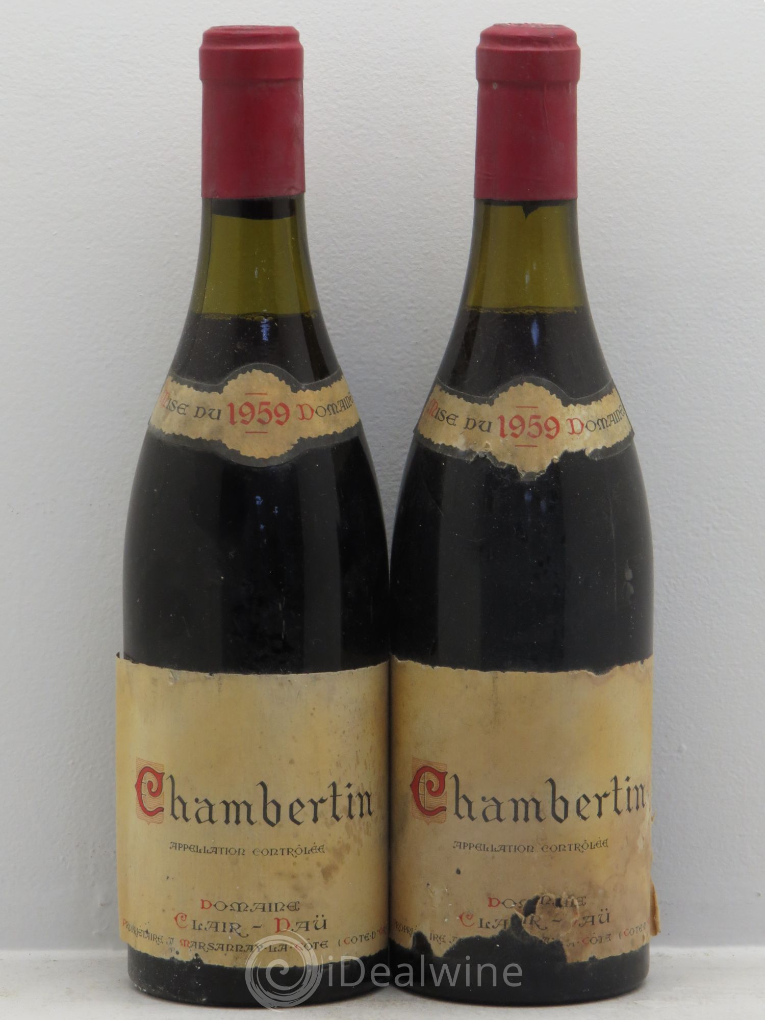 Chambertin Grand Cru 1959 - Lot de 2 bouteilles - 0