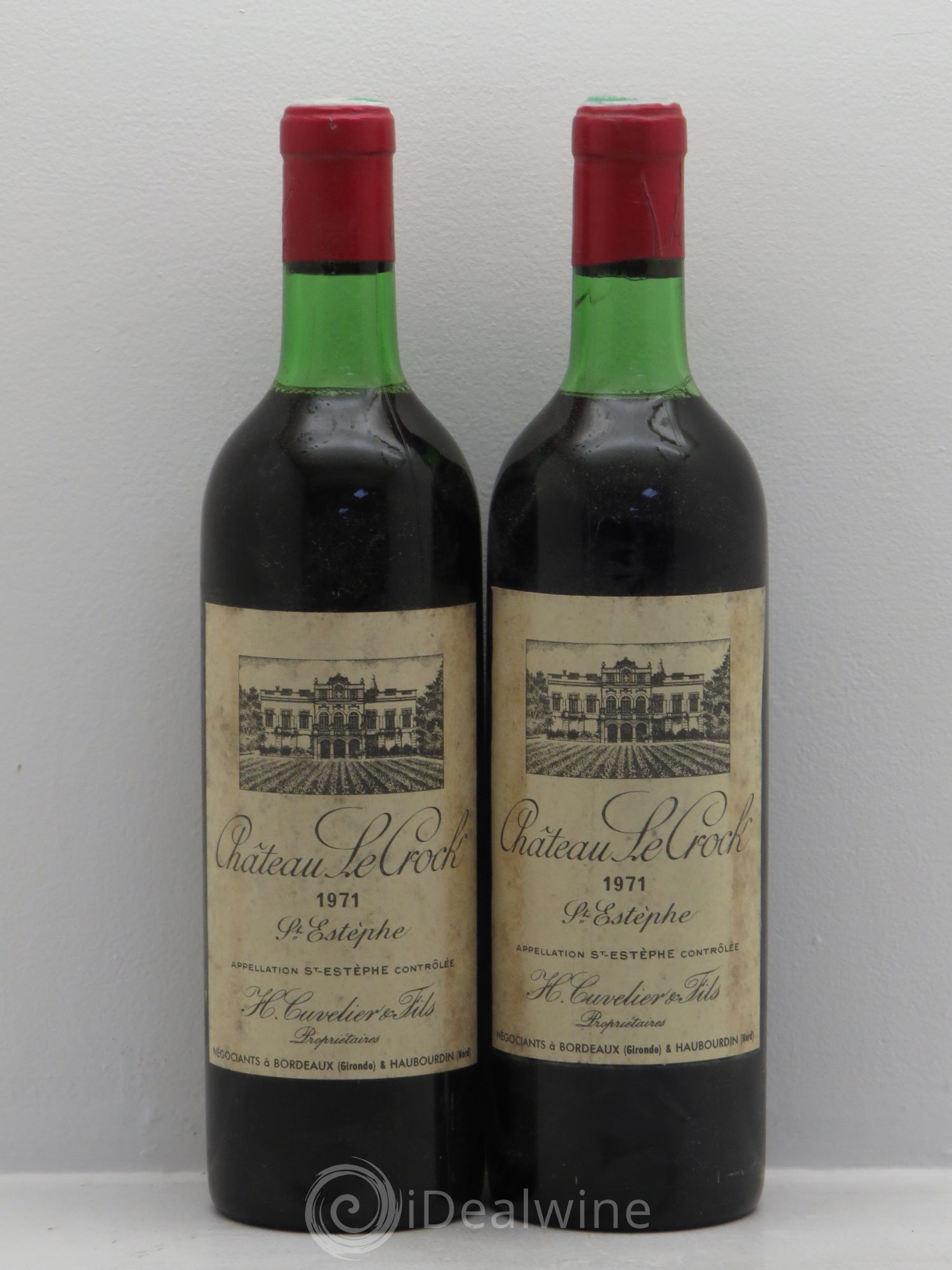 Château le Crock Cru Bourgeois 1971 - Lot de 2 bouteilles - 0
