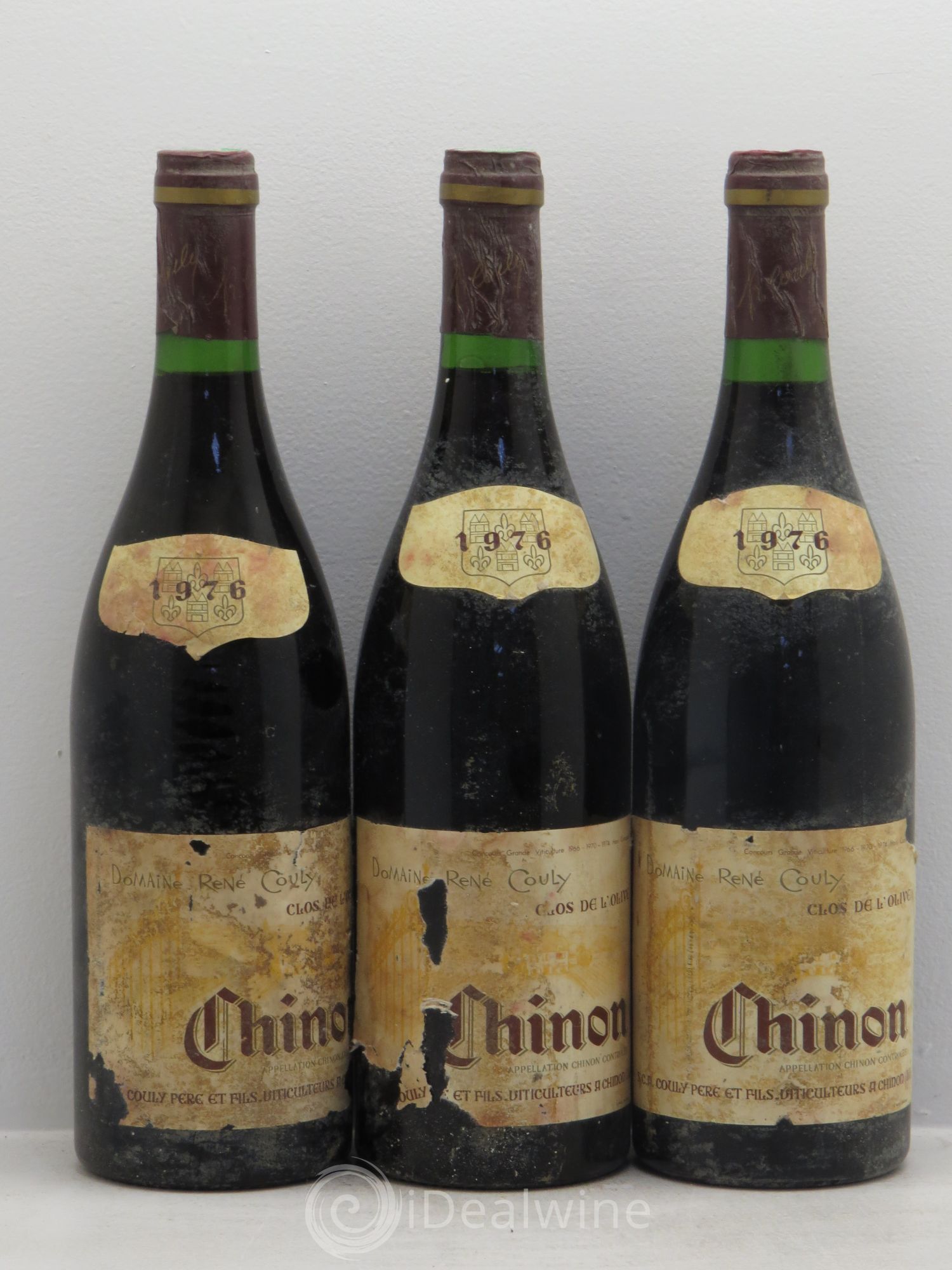 Chinon Clos de l'Olivet 1976 - Posten von 3 Flaschen - 0