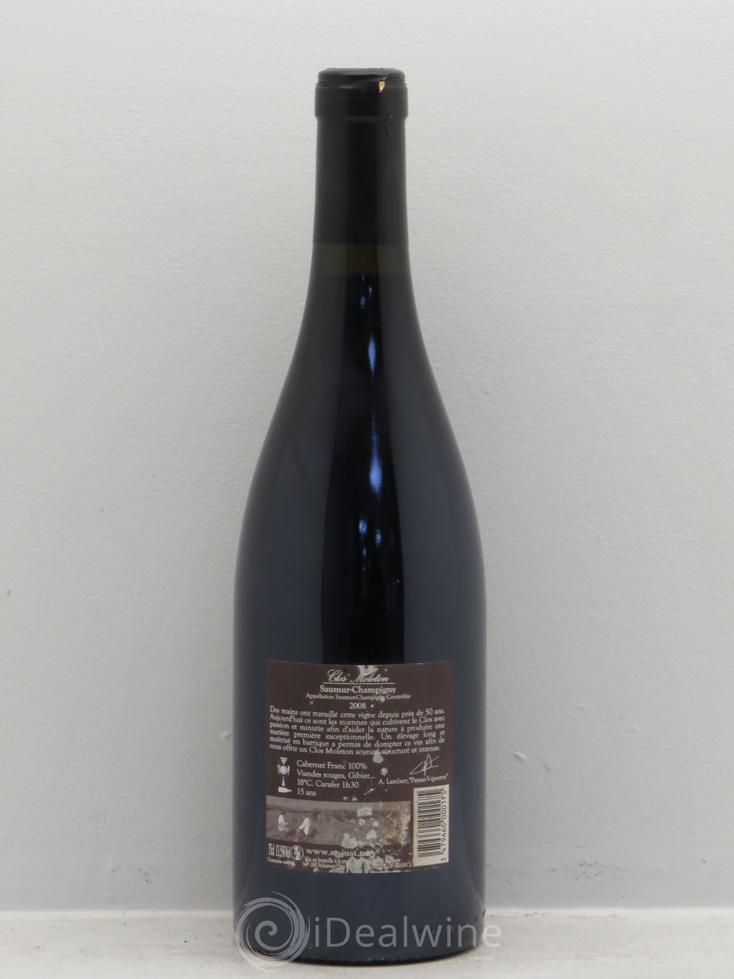 Saumur Clos Moleton Saint Just 2008 - Posten von 1 Flasche - 1