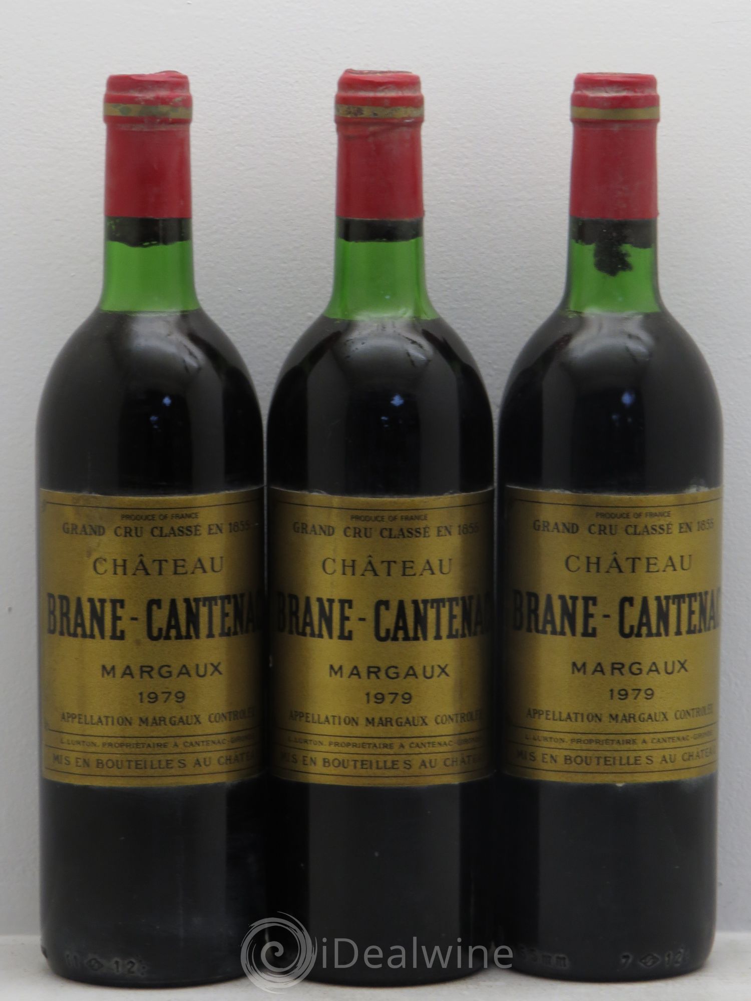 Château Brane Cantenac 2ème Grand Cru Classé 1979 - Lot de 3 bouteilles - 0