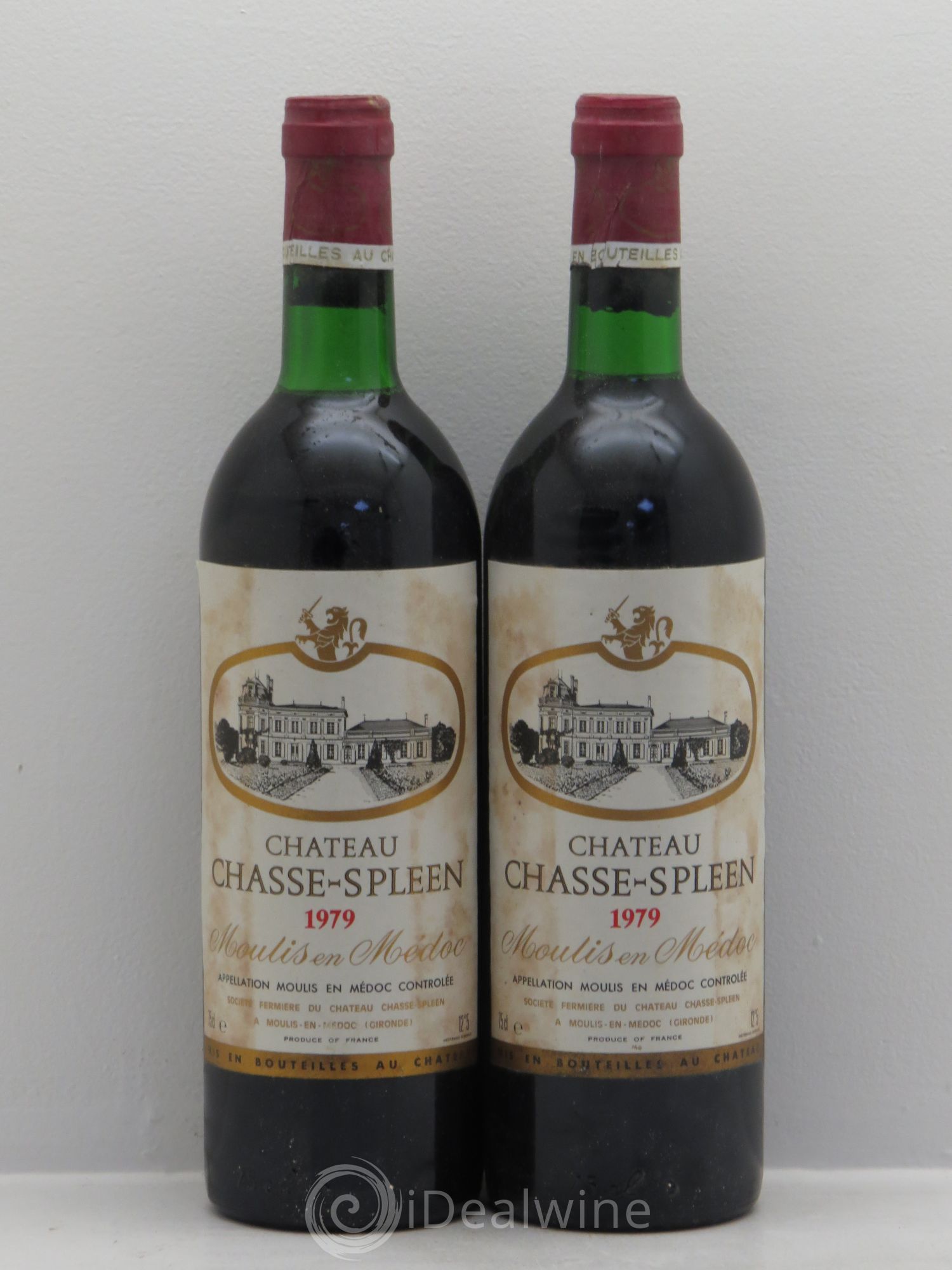 Château Chasse Spleen 1979 - Lot de 2 bouteilles - 0