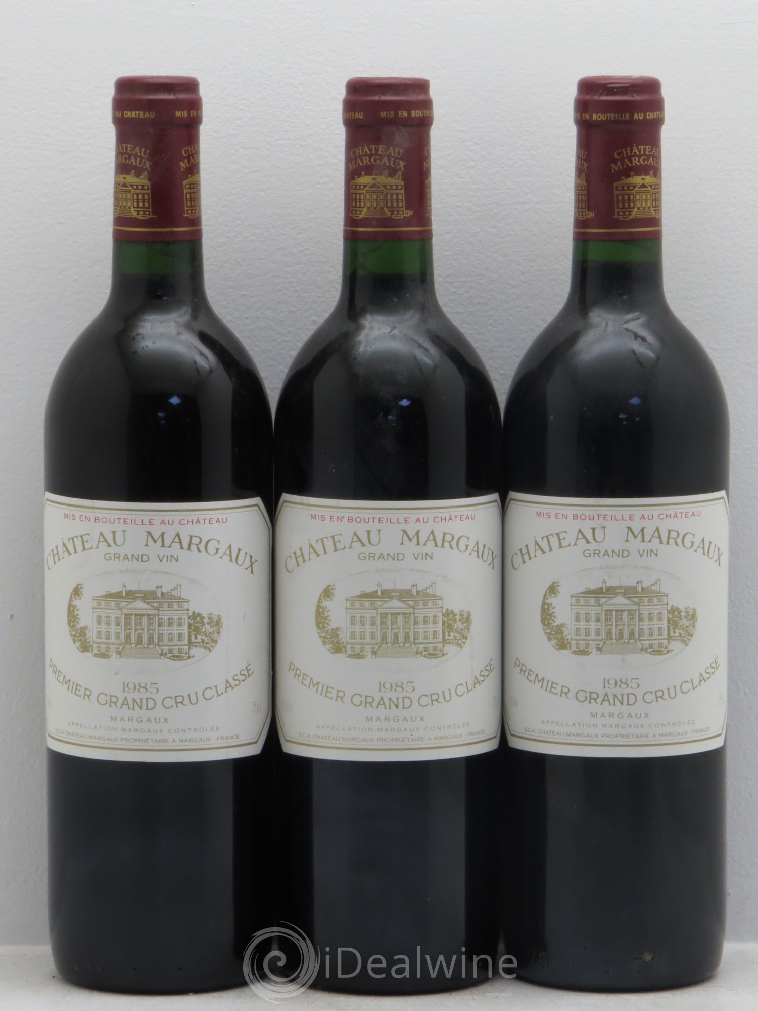Château Margaux 1er Grand Cru Classé 1985 - Lot de 3 bouteilles - 0