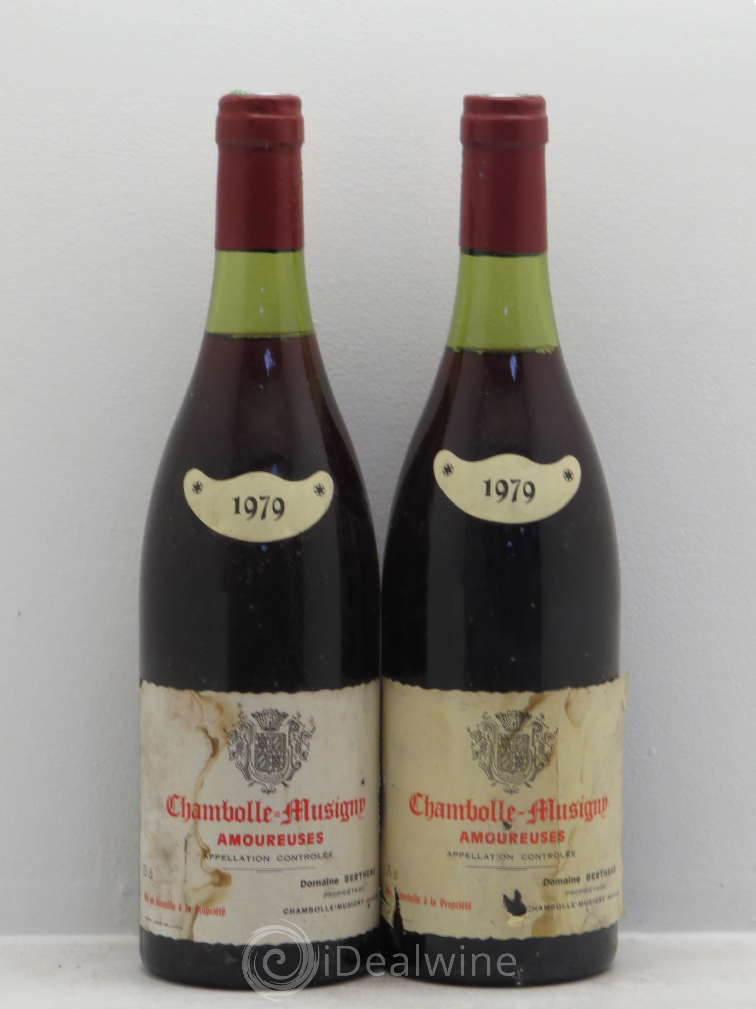 Chambolle-Musigny 1er Cru Domaine Bertheau 1979 - Lot de 2 bouteilles - 0