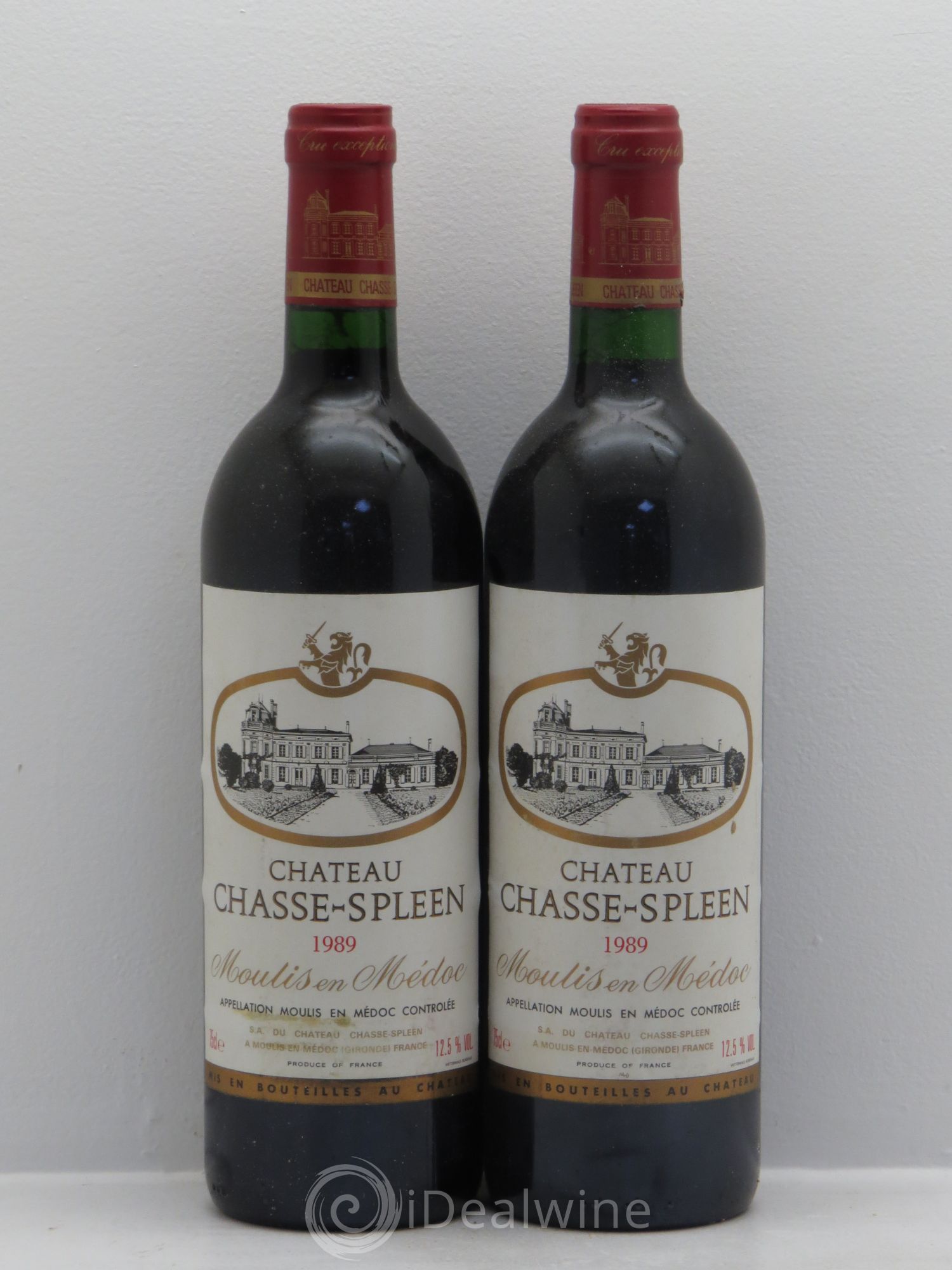 Château Chasse Spleen 1989 - Lot de 2 bouteilles - 0