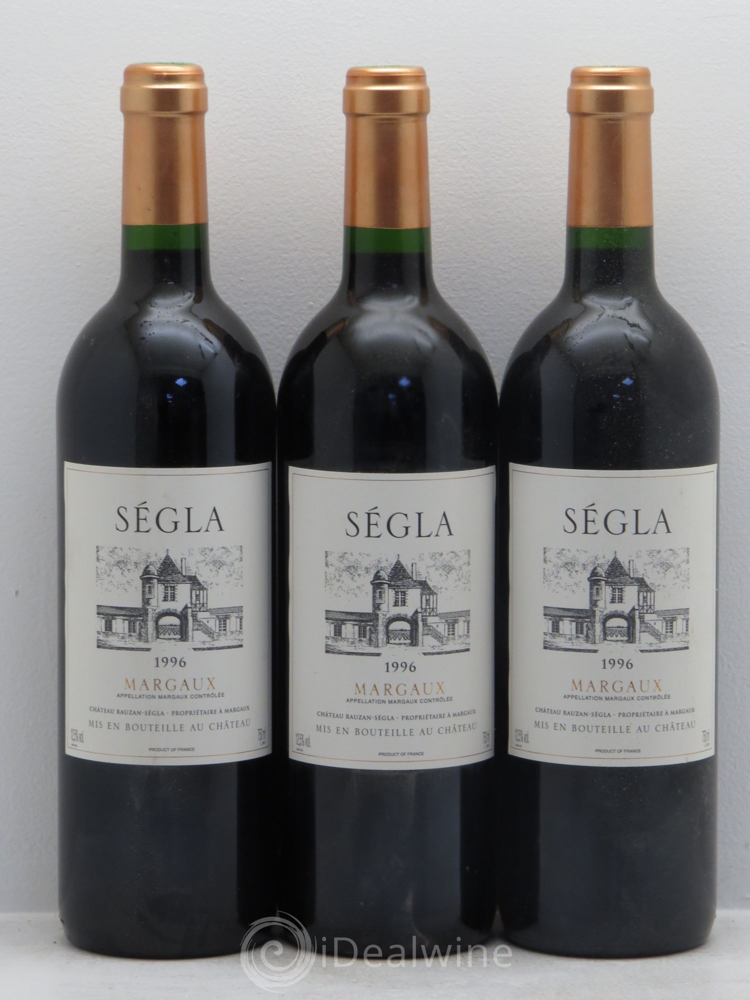 Bordeaux Château Ségla 1996 - Lot de 3 bouteilles - 0