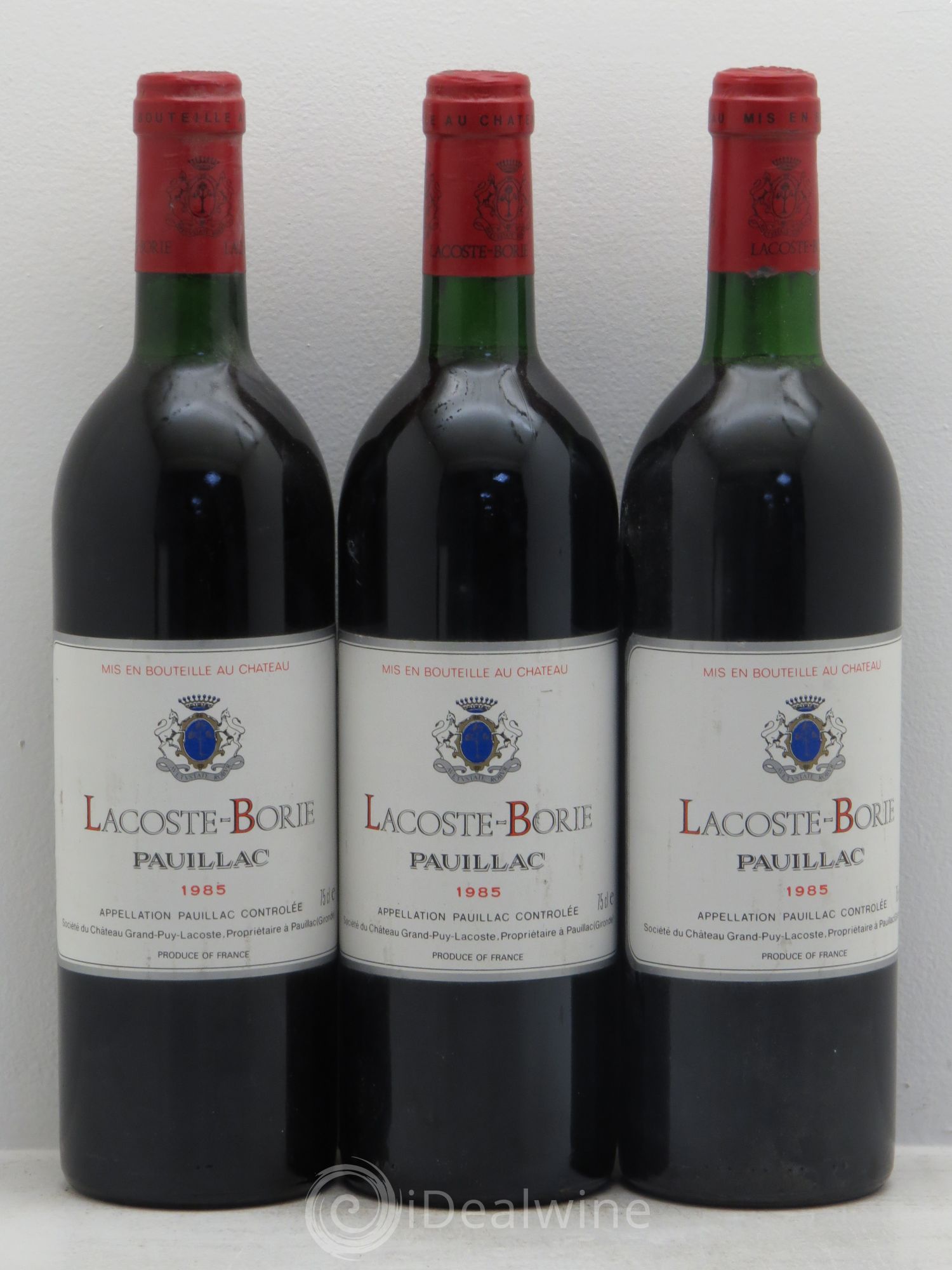 Lacoste Borie 1985 - Lot de 3 bouteilles - 0
