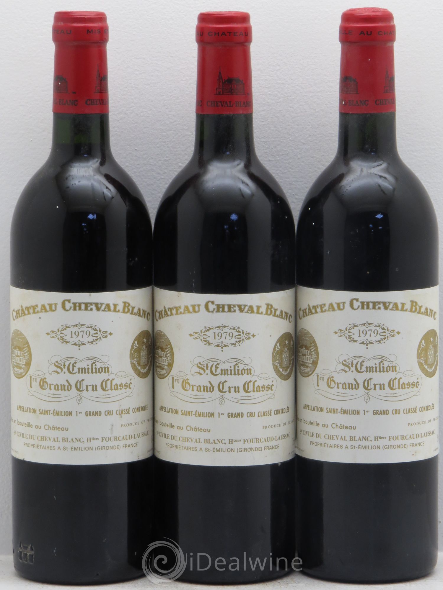 Château Cheval Blanc 1er Grand Cru Classé A 1979 - Lot de 3 bouteilles - 0